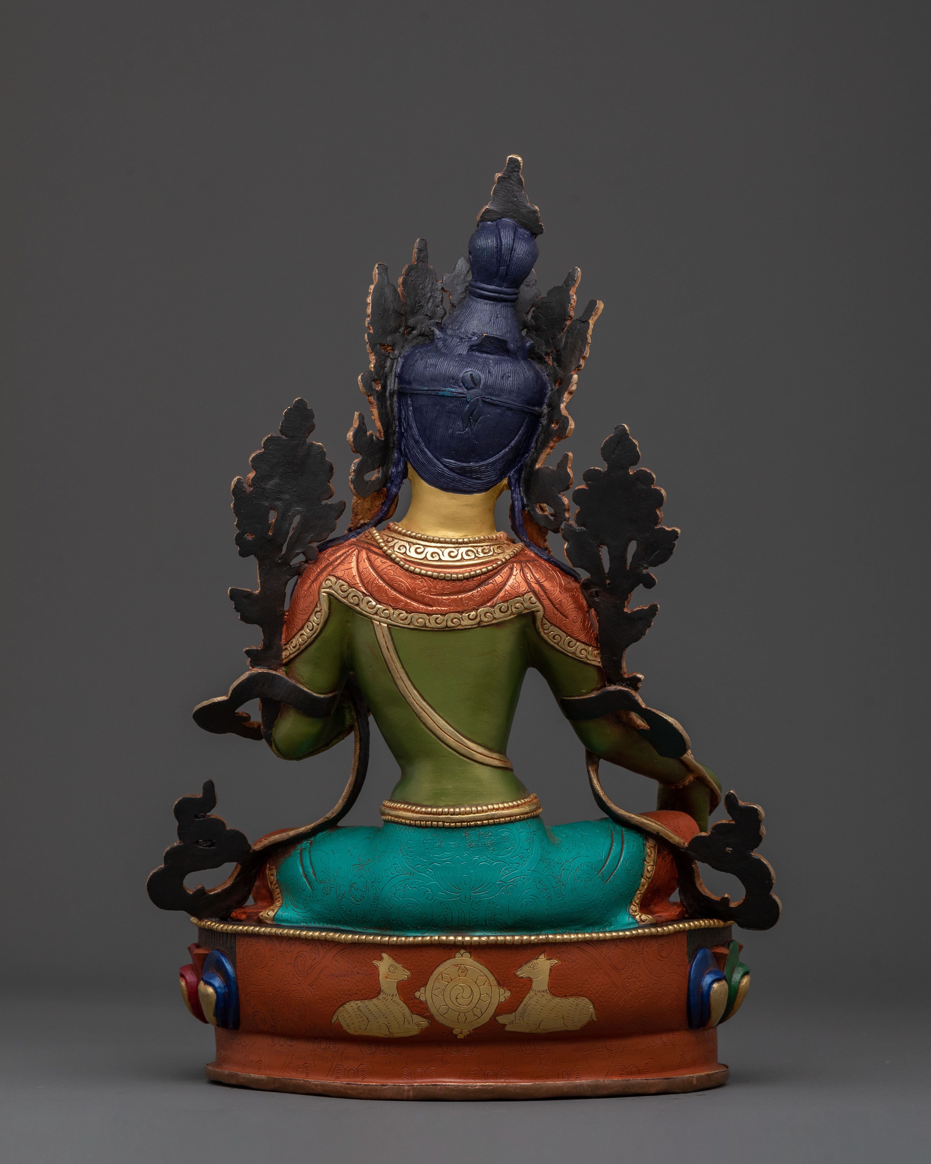 Handcrafted Green Tara Statue | Buddhist Icon