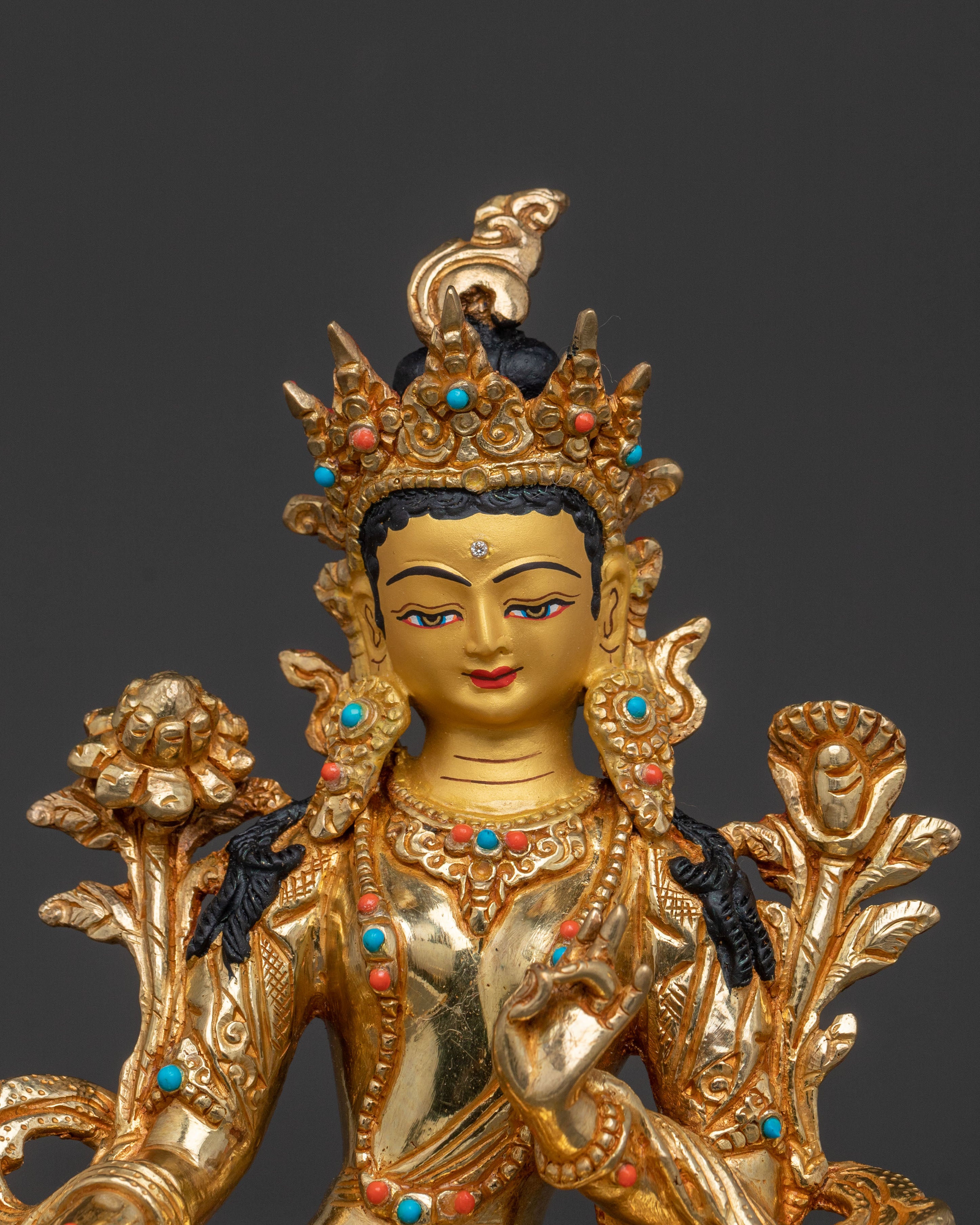 Compassion Deity Green Tara Statue | Protector Icon