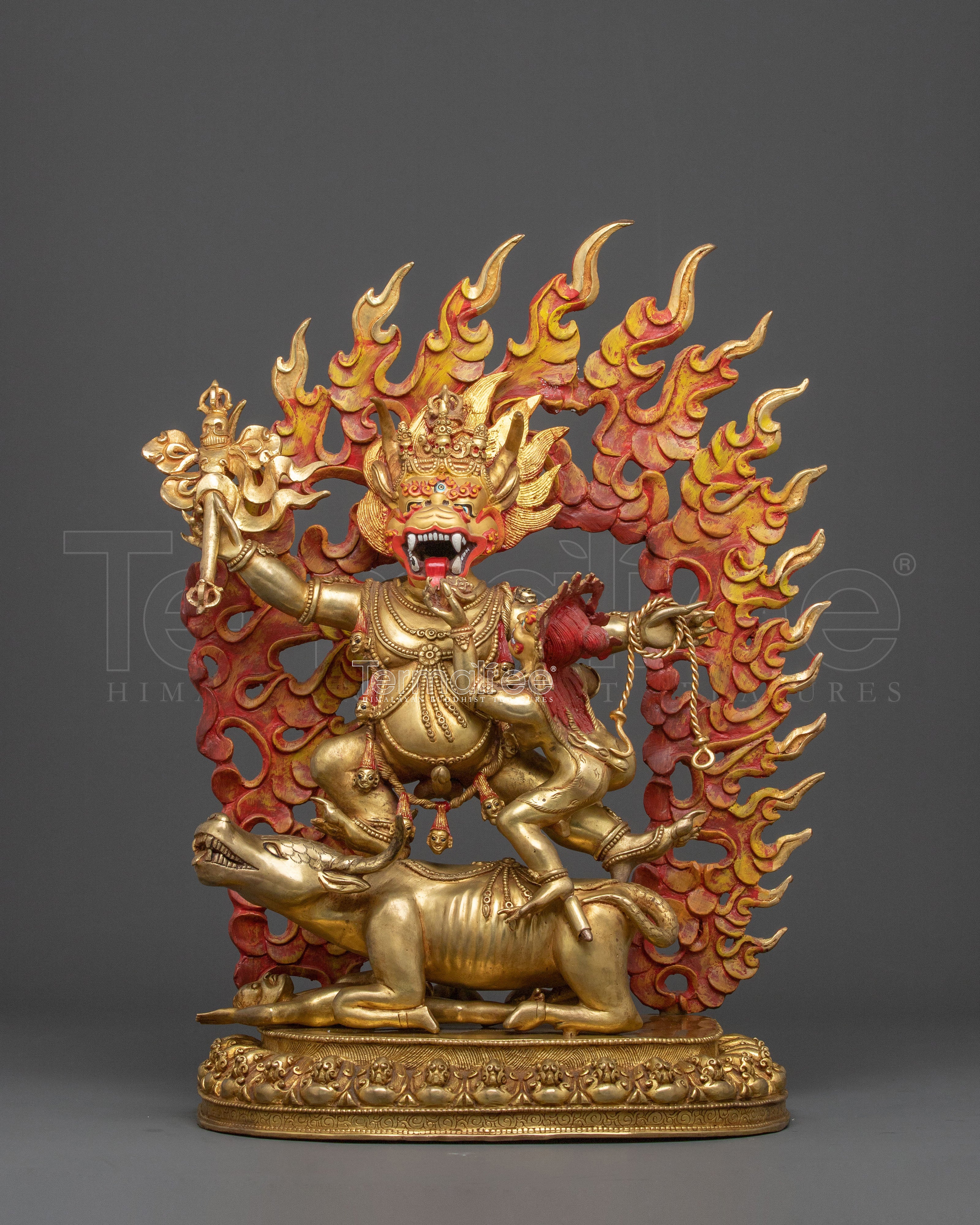 Yama Dharmaraja Fierce Wisdom Statue | Wrathful Deity