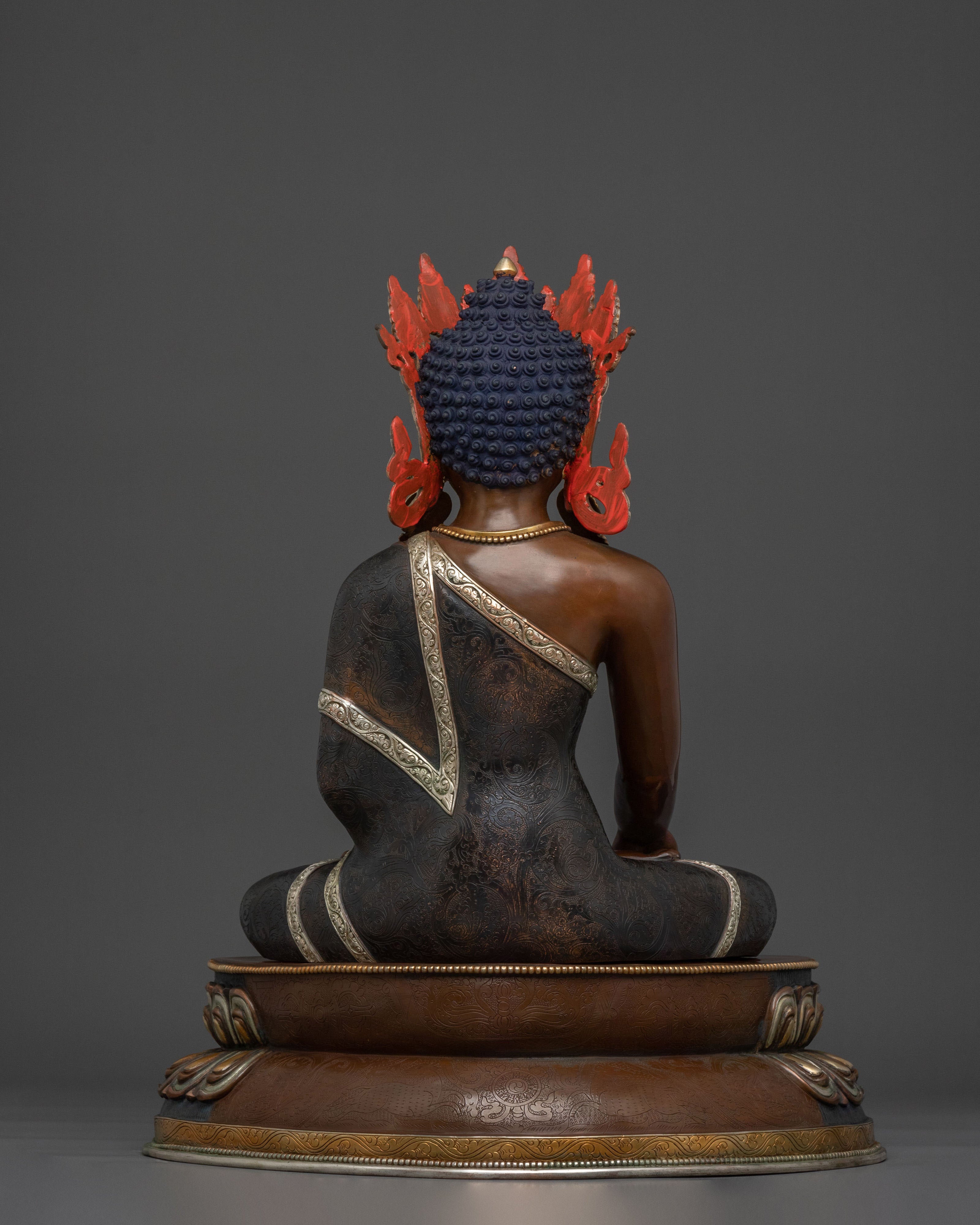 Hand Carved Sacred Shakyamuni Buddha Statue