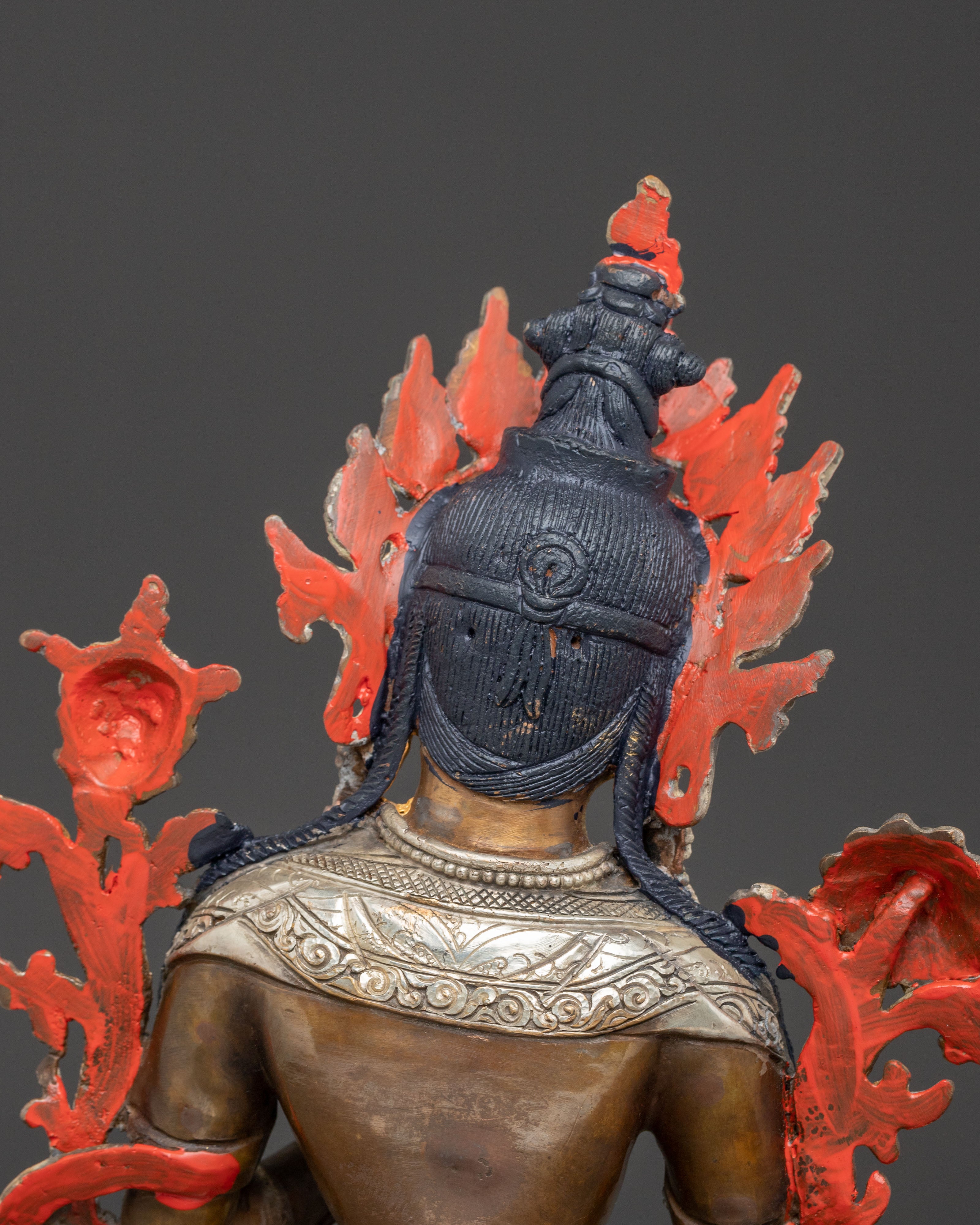 Handmade Shyama Tara Oxidized Statue | Mother of All Buddhas