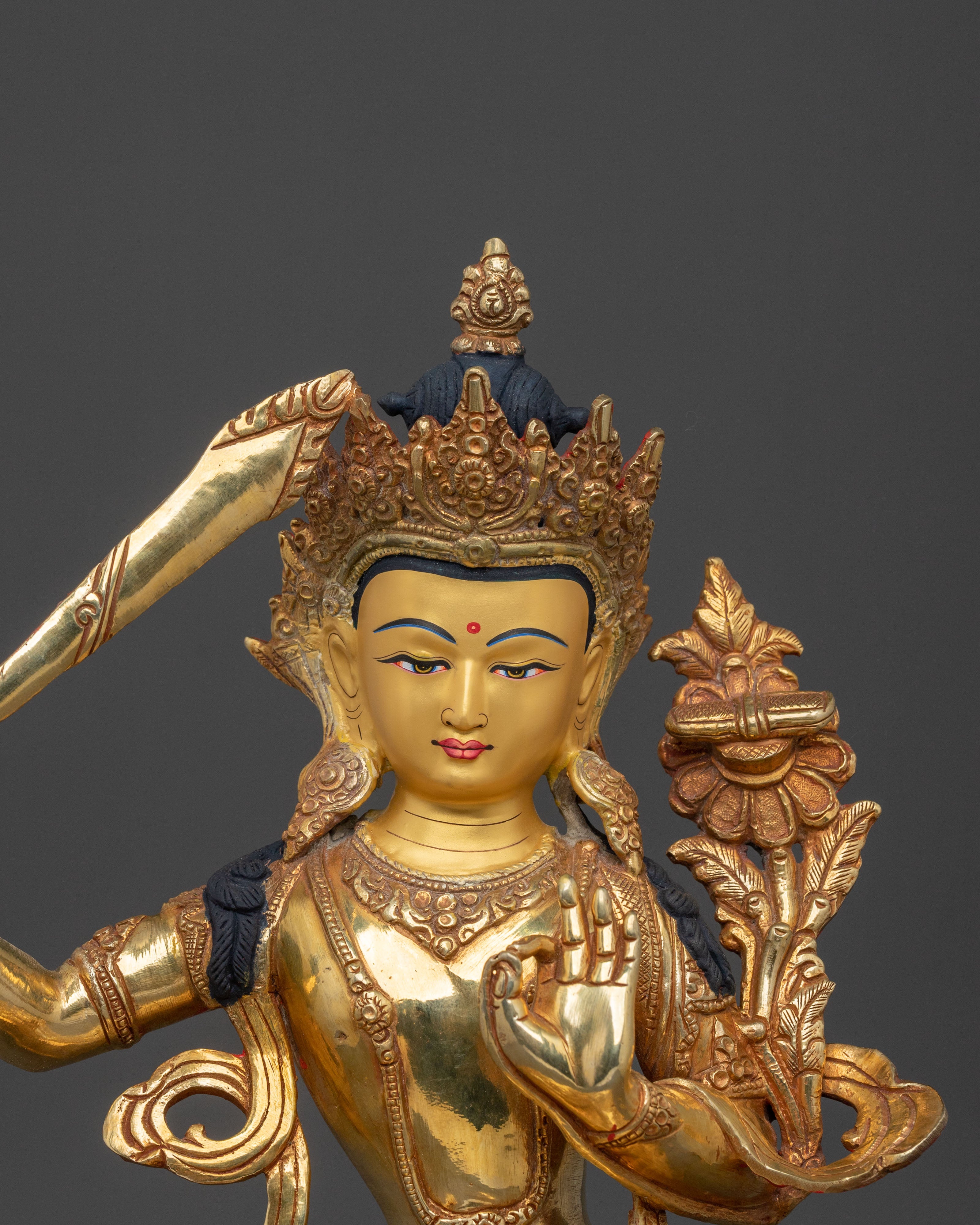 Handcrafted Manjushri Spiritual Statue | Radiant Wisdom