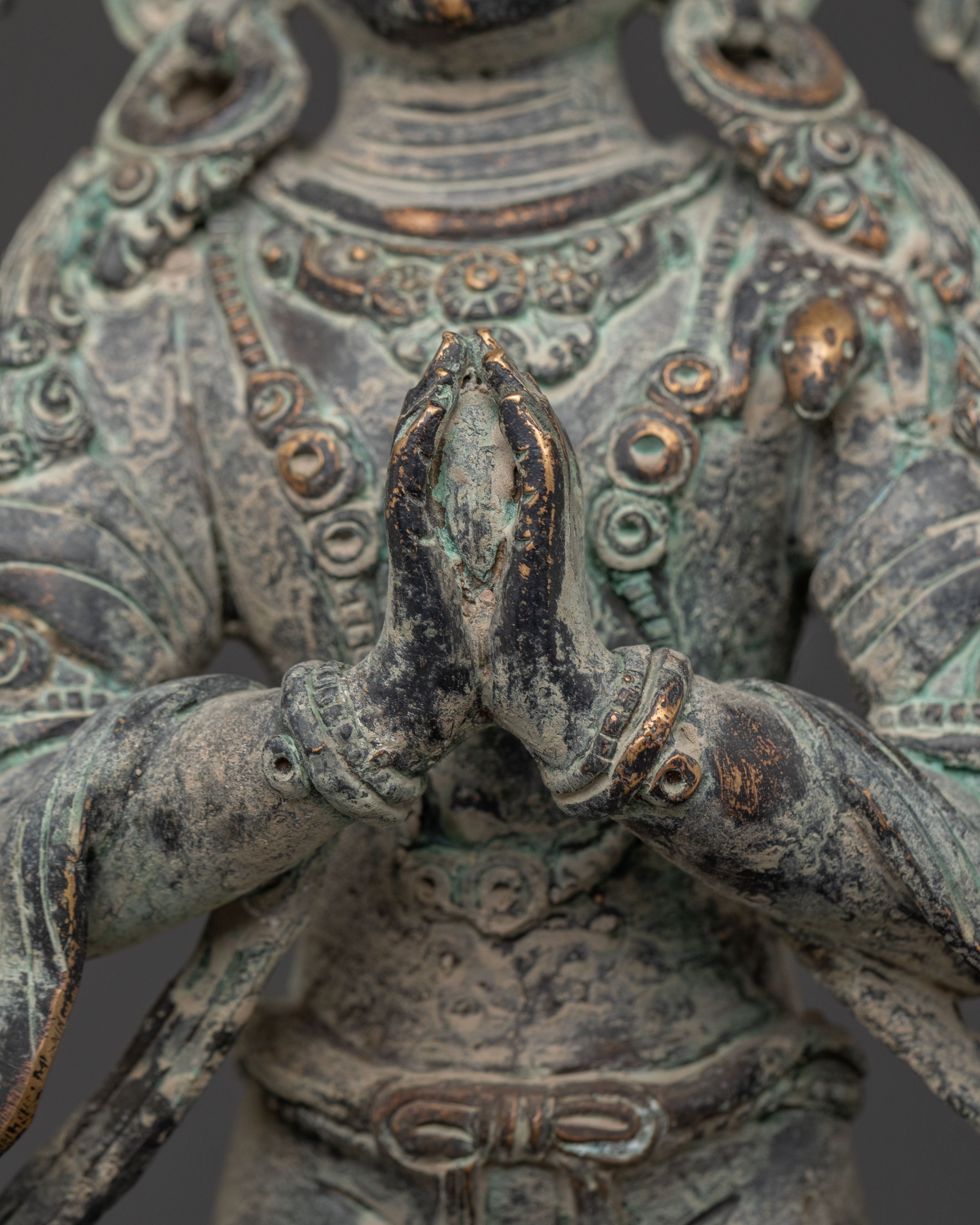 Chenrezig Statue Bodhisattva of Mercy | Antique Finish
