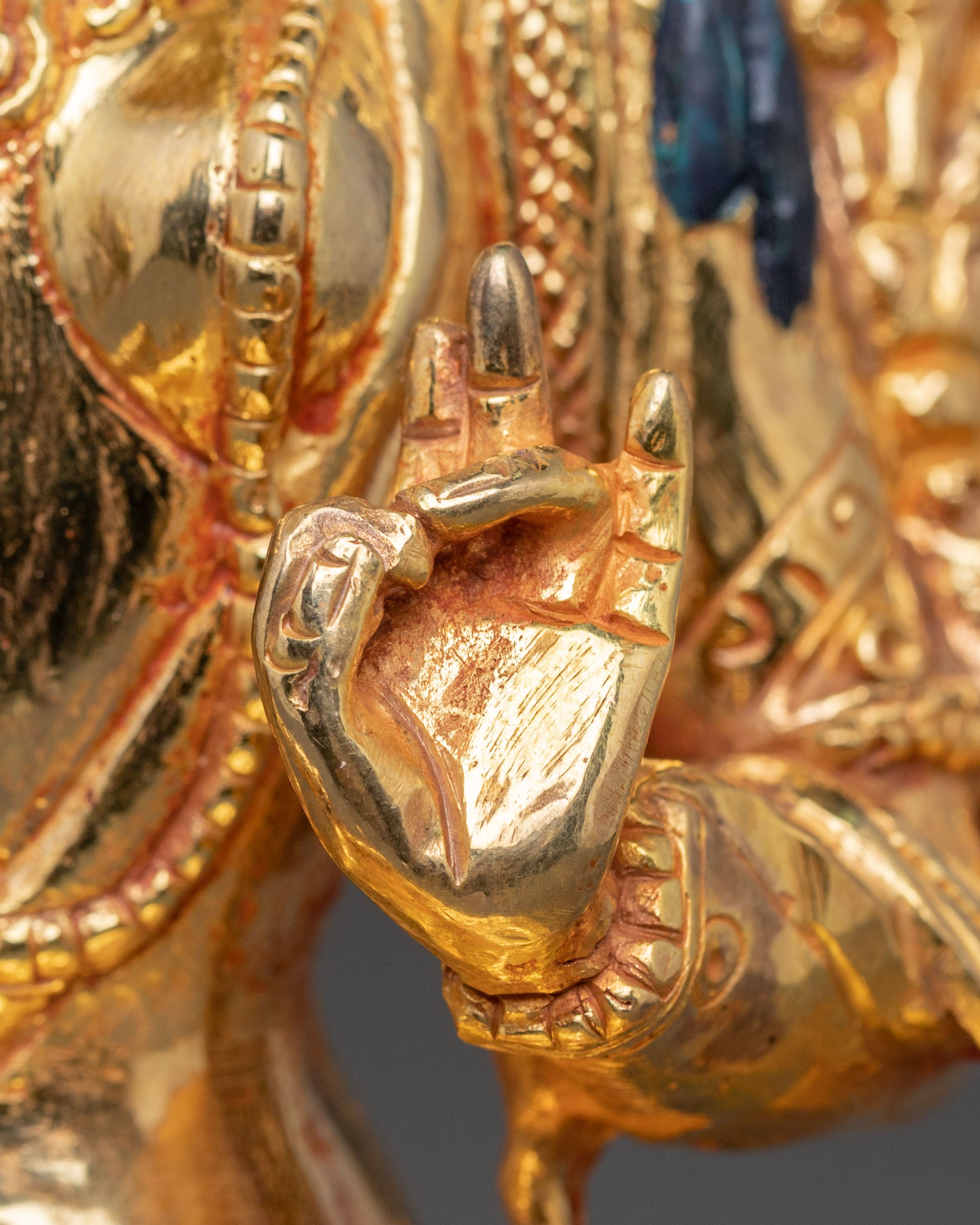 Mother Green Tara Golden Handcrafted Statue | Compassion Goddess