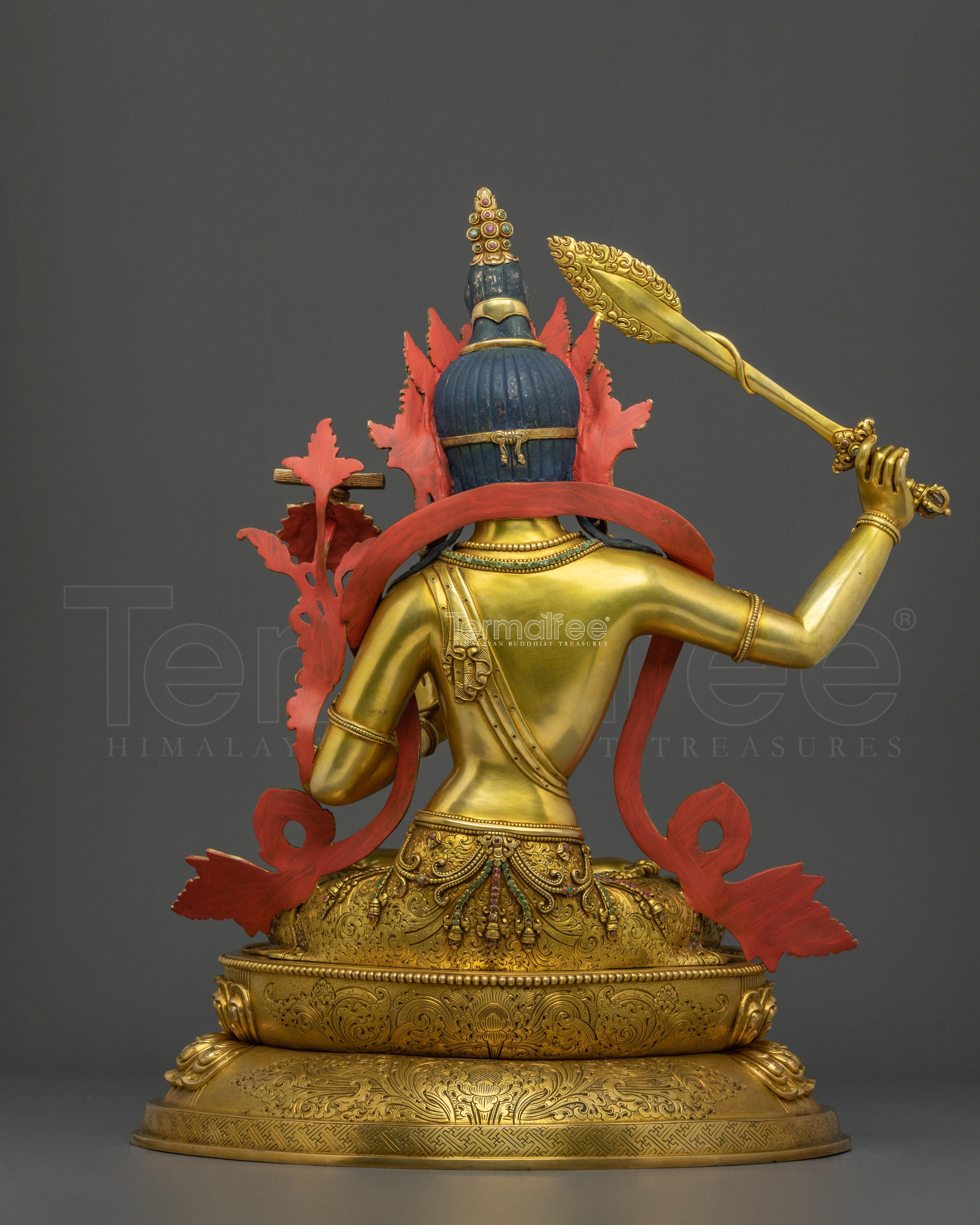 Handmade Manjushri Statue | Tibetan Wisdom Deity