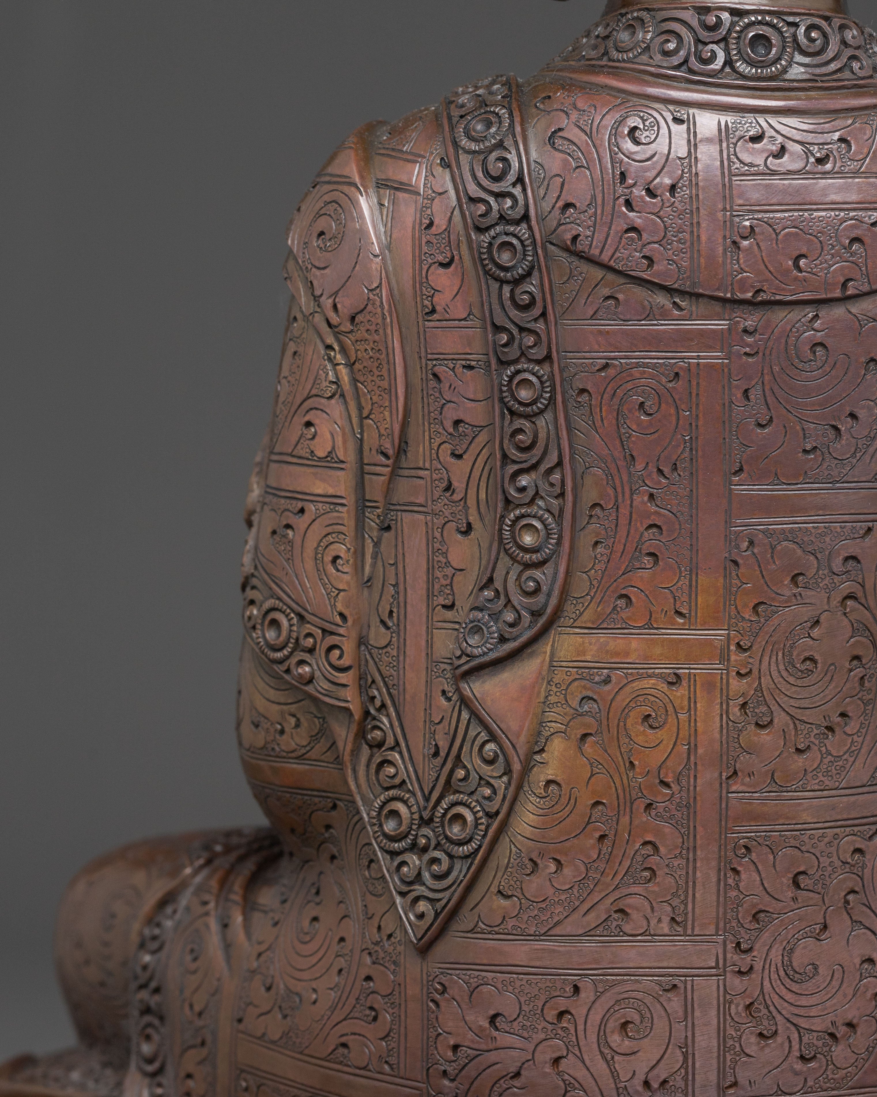 Spiritual Icon Mitrugpa Statue | Oxidized Copper Sculpture