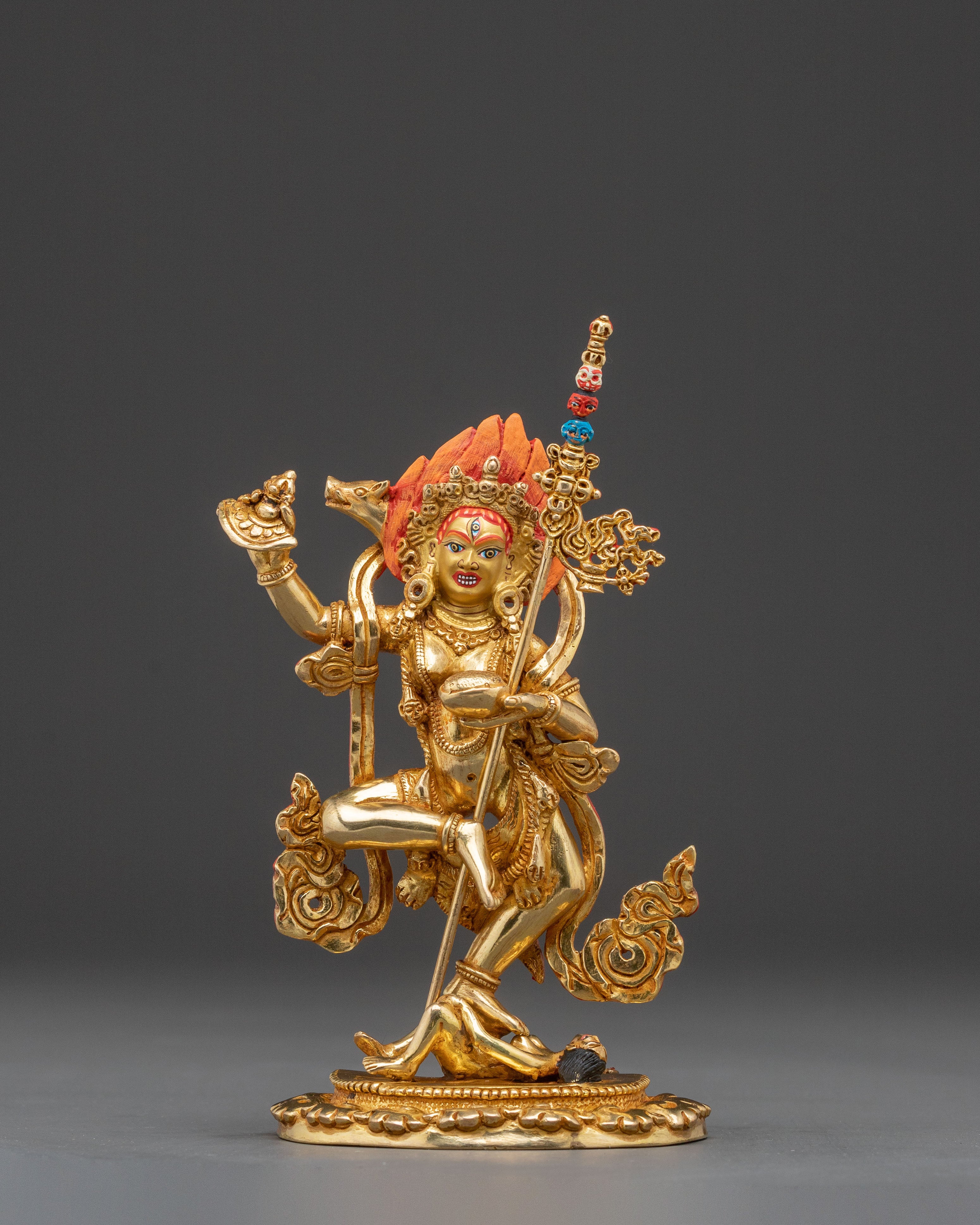 Dorje Phagmo Handcrafted Statue | 24K Gold Gilded Copper Statue