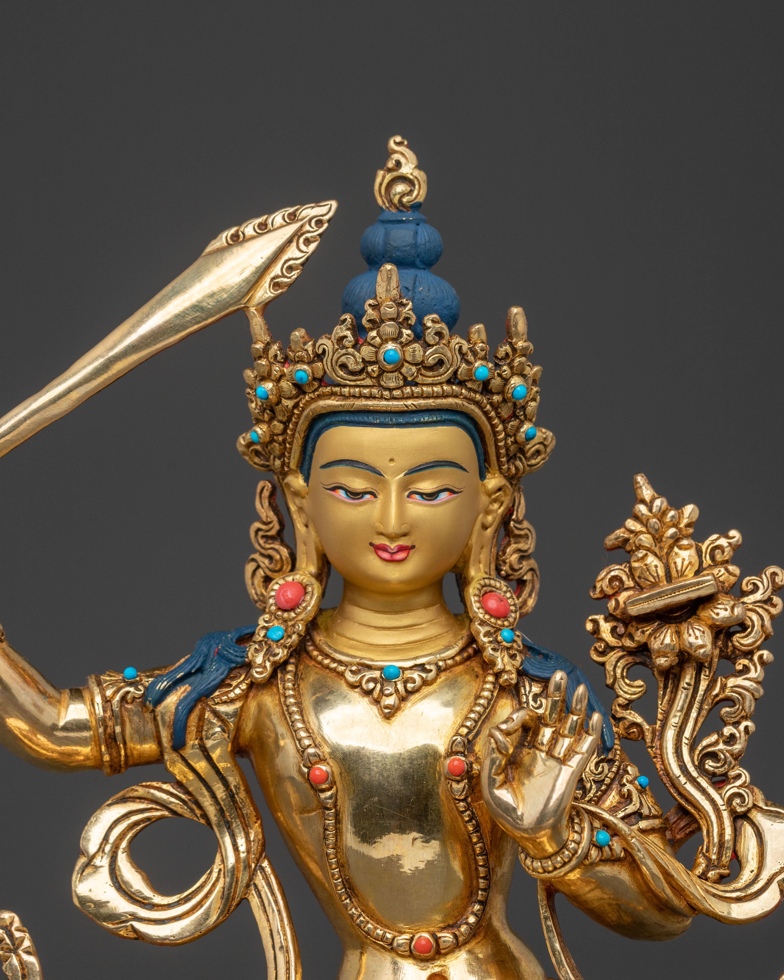 Himalayan Manjushri Statue | Sacred Home Decor