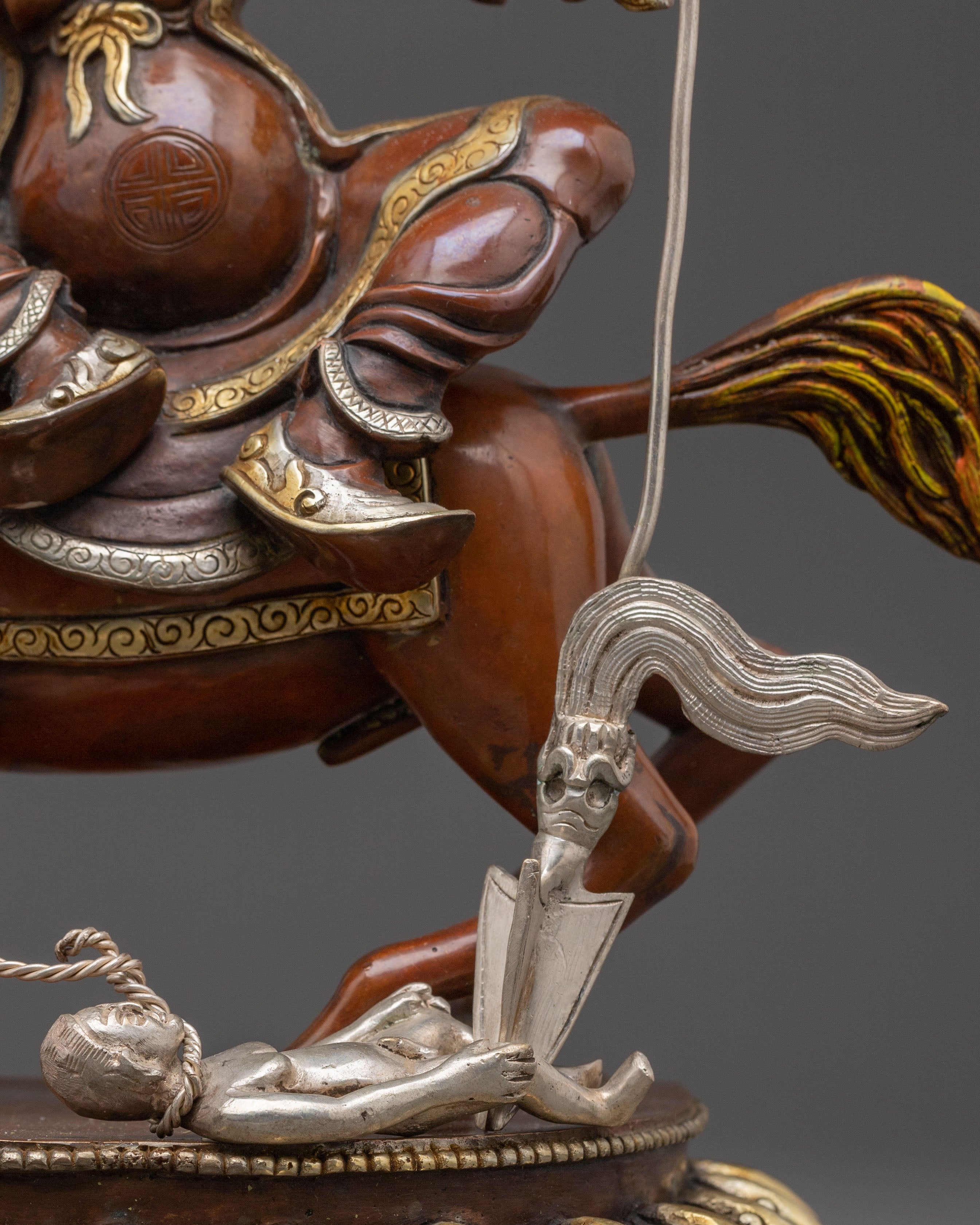 Golden Chimar Traditional Statue - Buddhist Protector