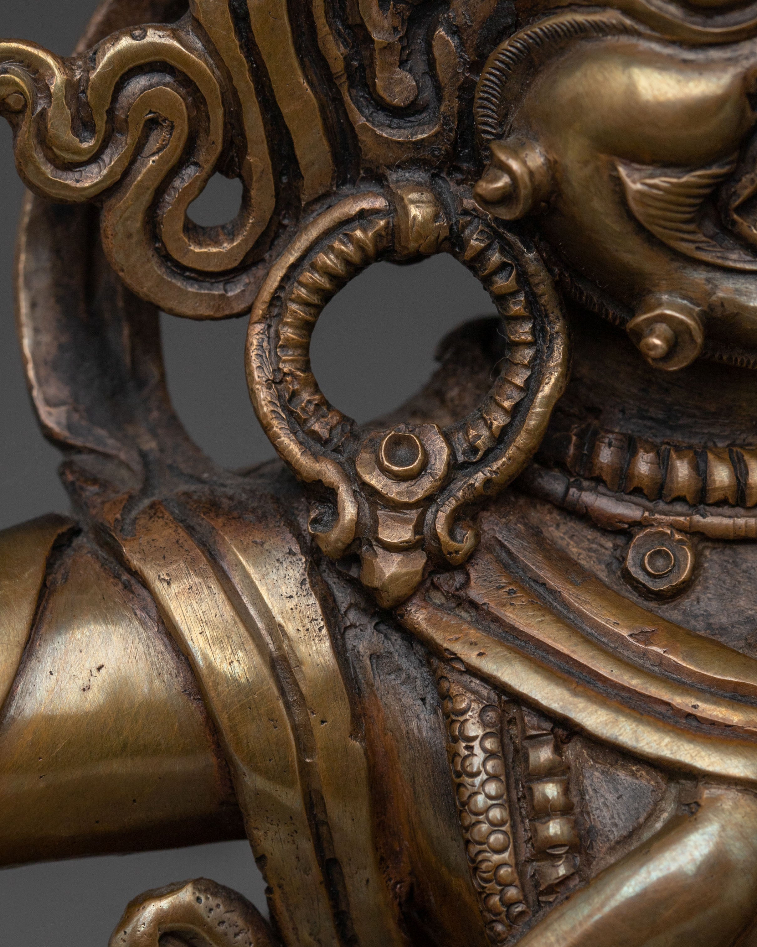 Vajrapani Antique Bronze Statue | Buddhist Protector Sculpture
