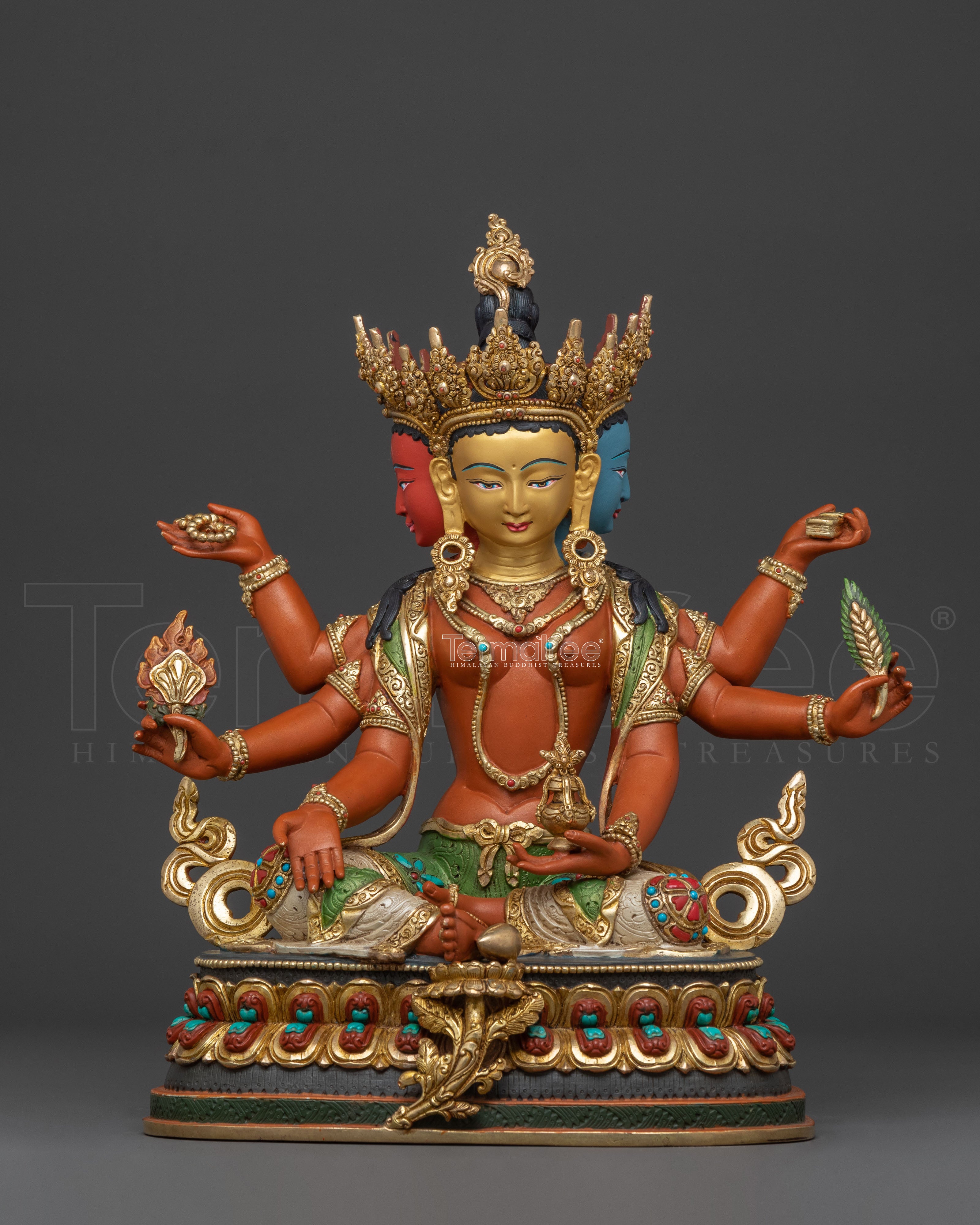 Vasudhara Copper Statue