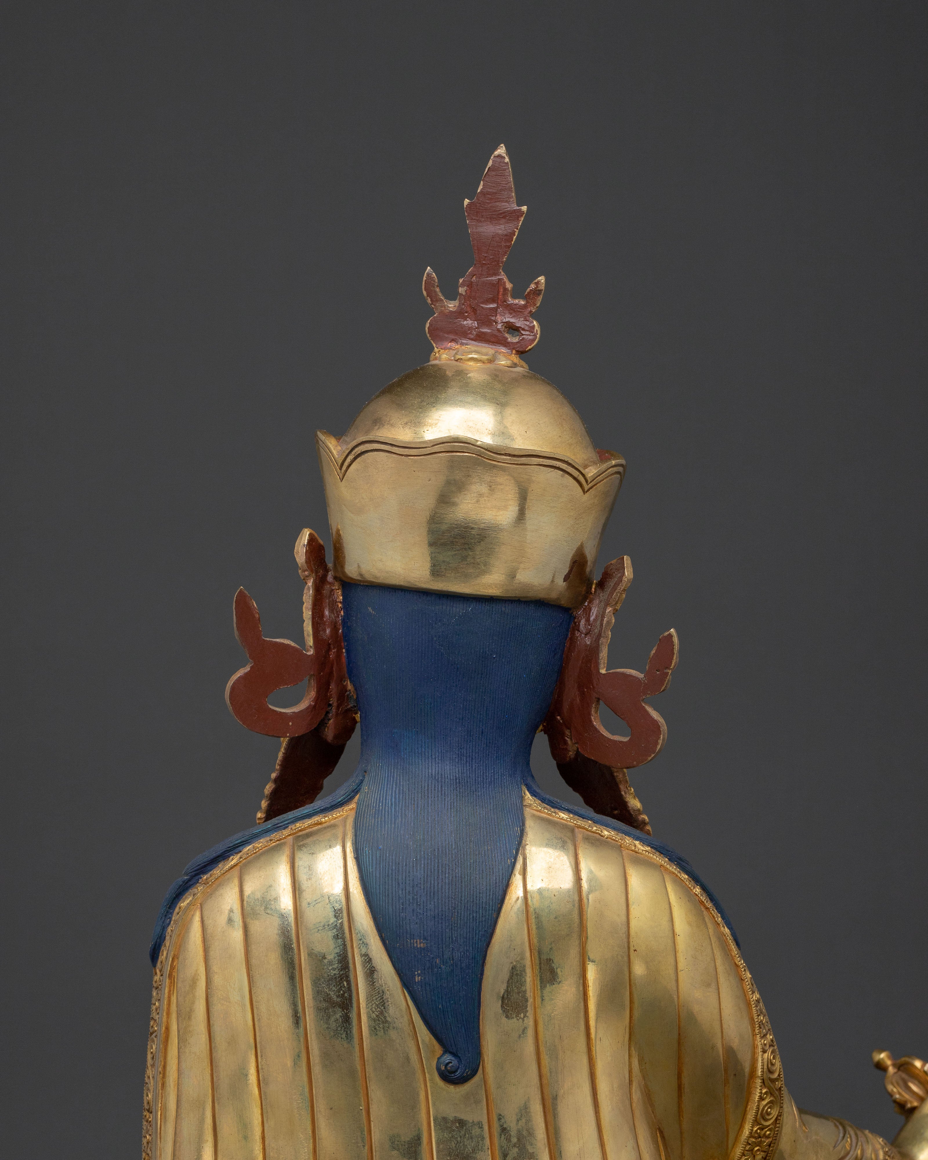 Padmasambhava Statue | 24K Gold Gilded Spiritual Icon