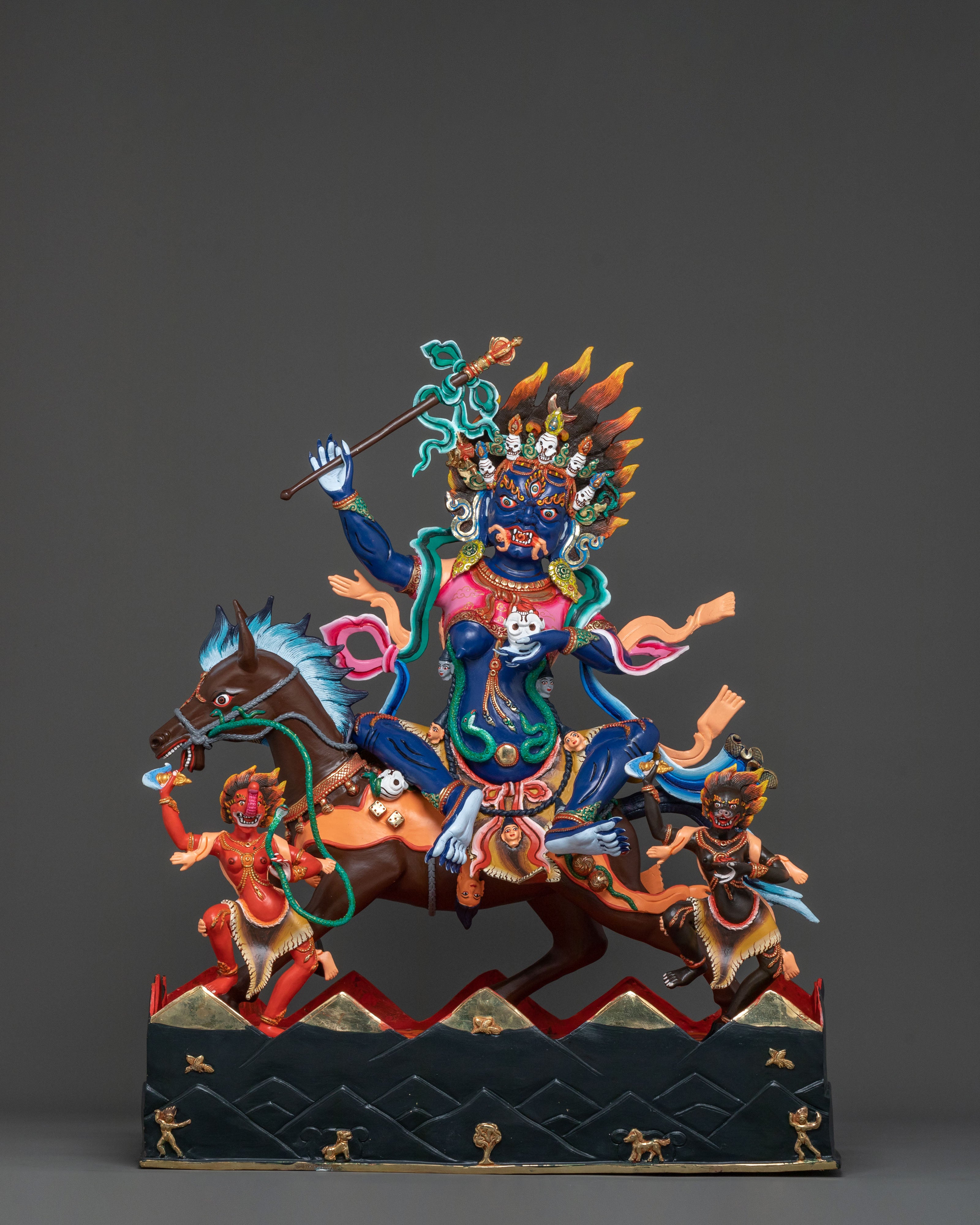 Palden Lhamo Statue: Buddhist Protector of Wisdom & Courage