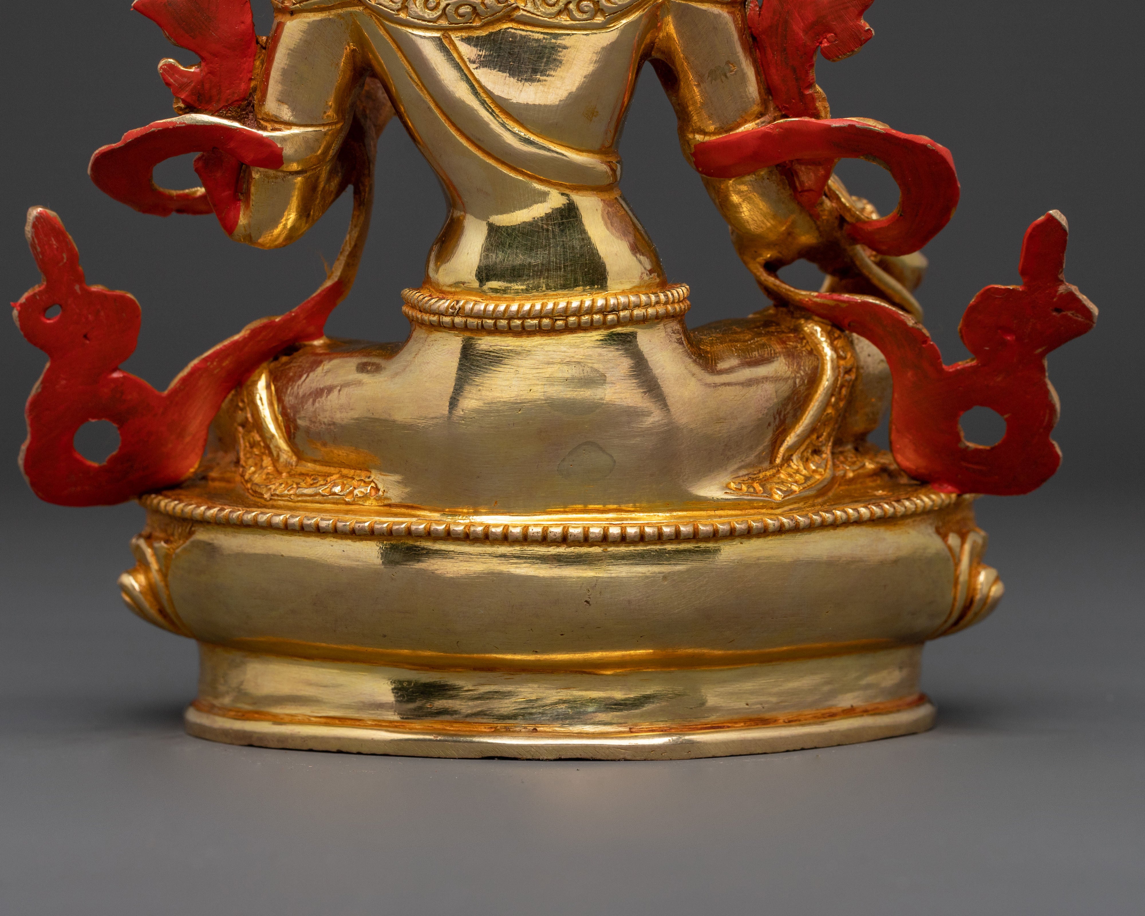 Green Tara Golden Statue: Divine Grace