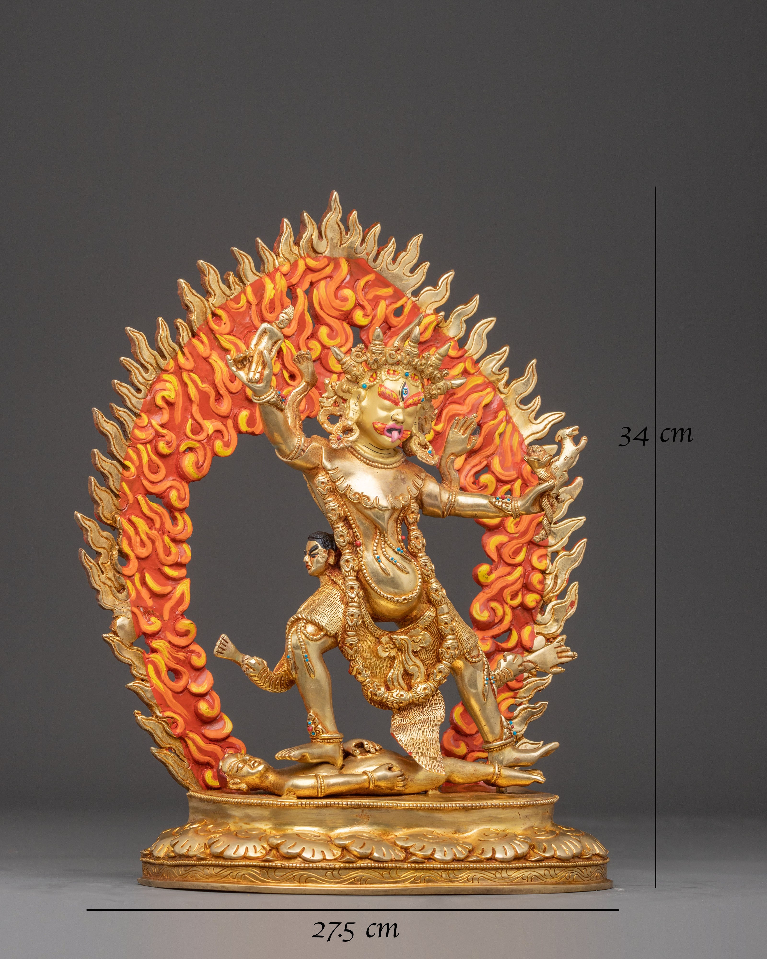 Copper Ekajati Statue: Guardian of the Dharma