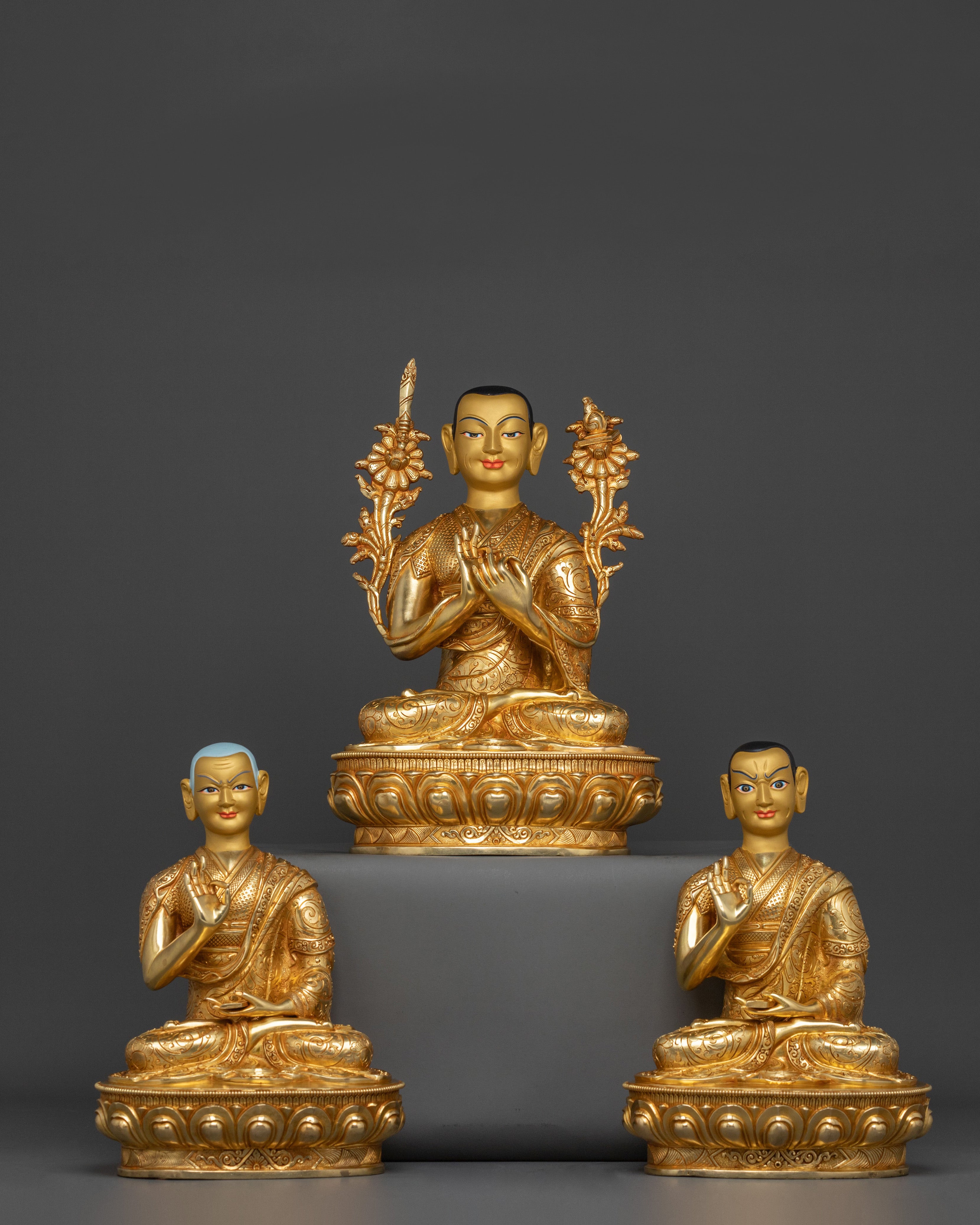 Tsongkhapa Statue with Disciples