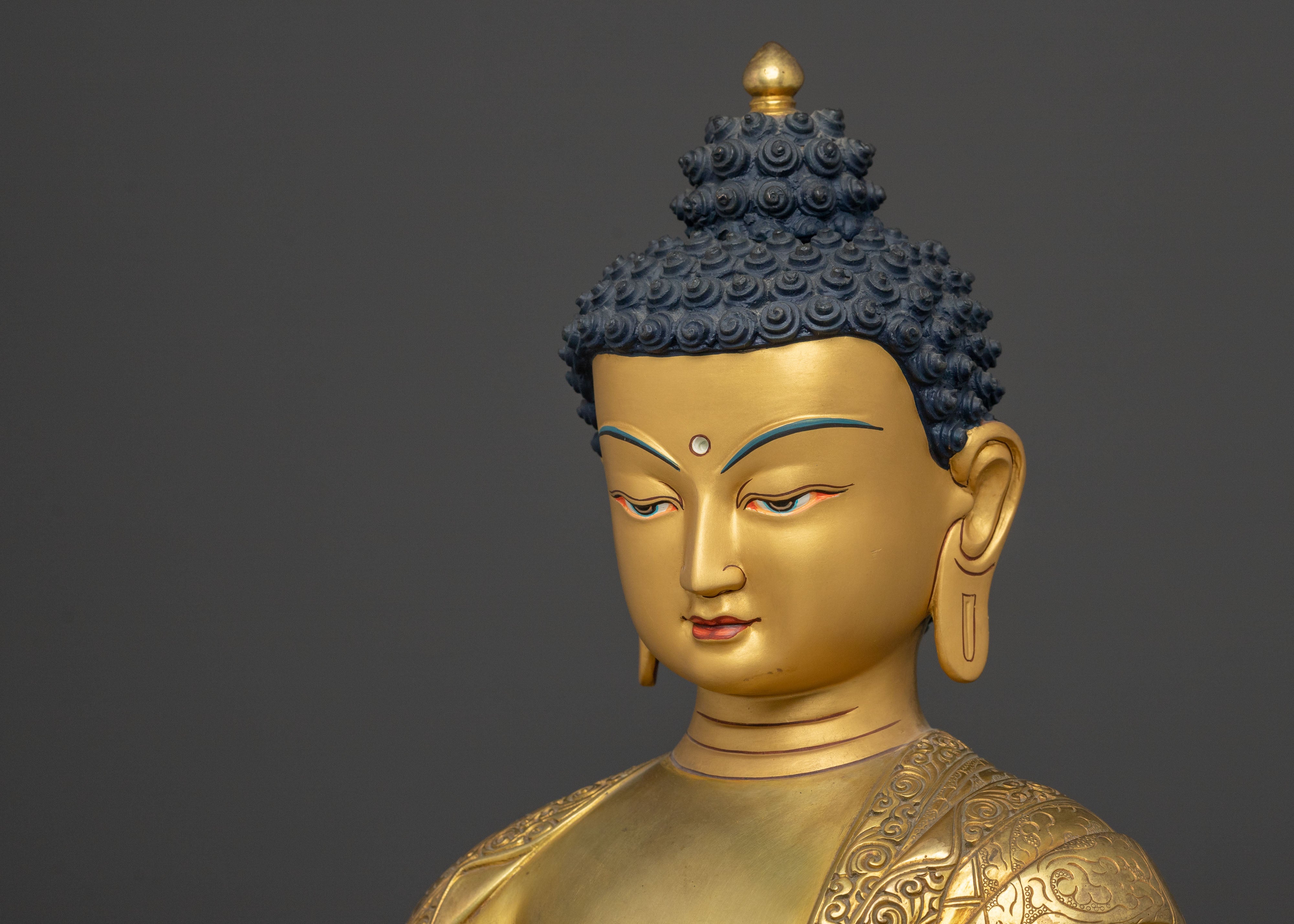 Amitabha Buddha Enlightened Figurine: Buddha of Infinite Light