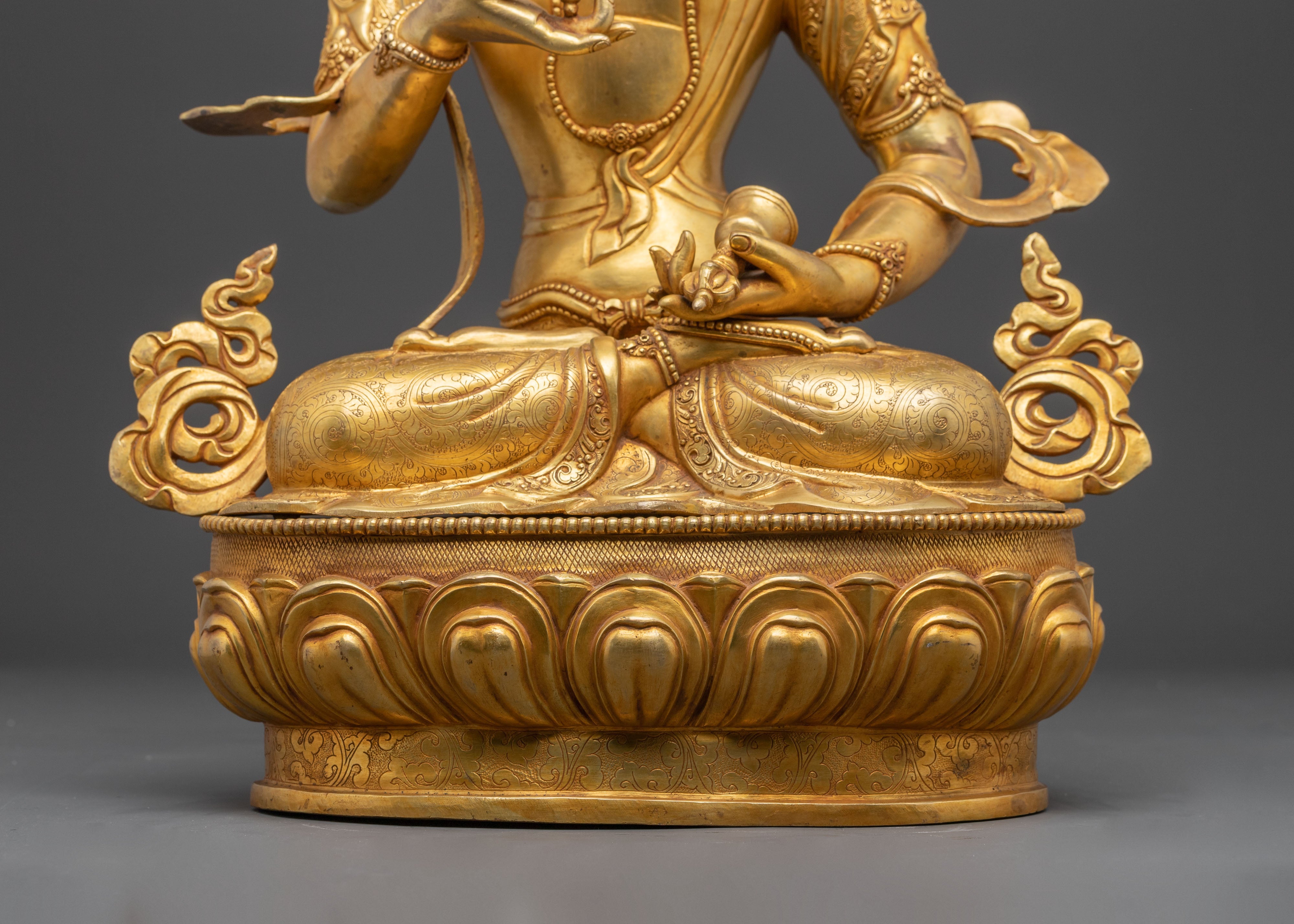 Vajrasattva Statue: Purification Deity | Himalayan Golden Sculpture