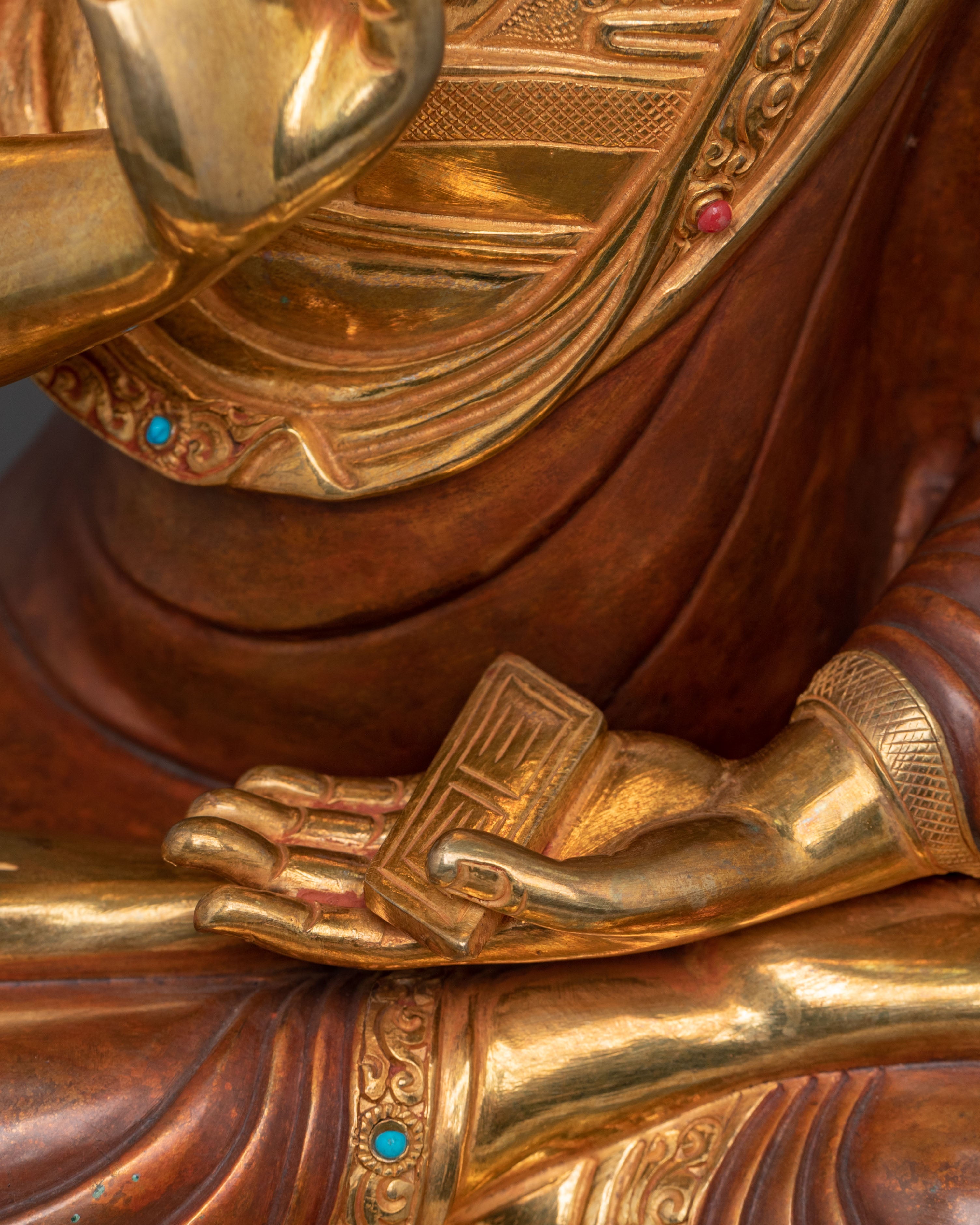 Handcrafted Tsongkhapa Traditional Statue with Disciples