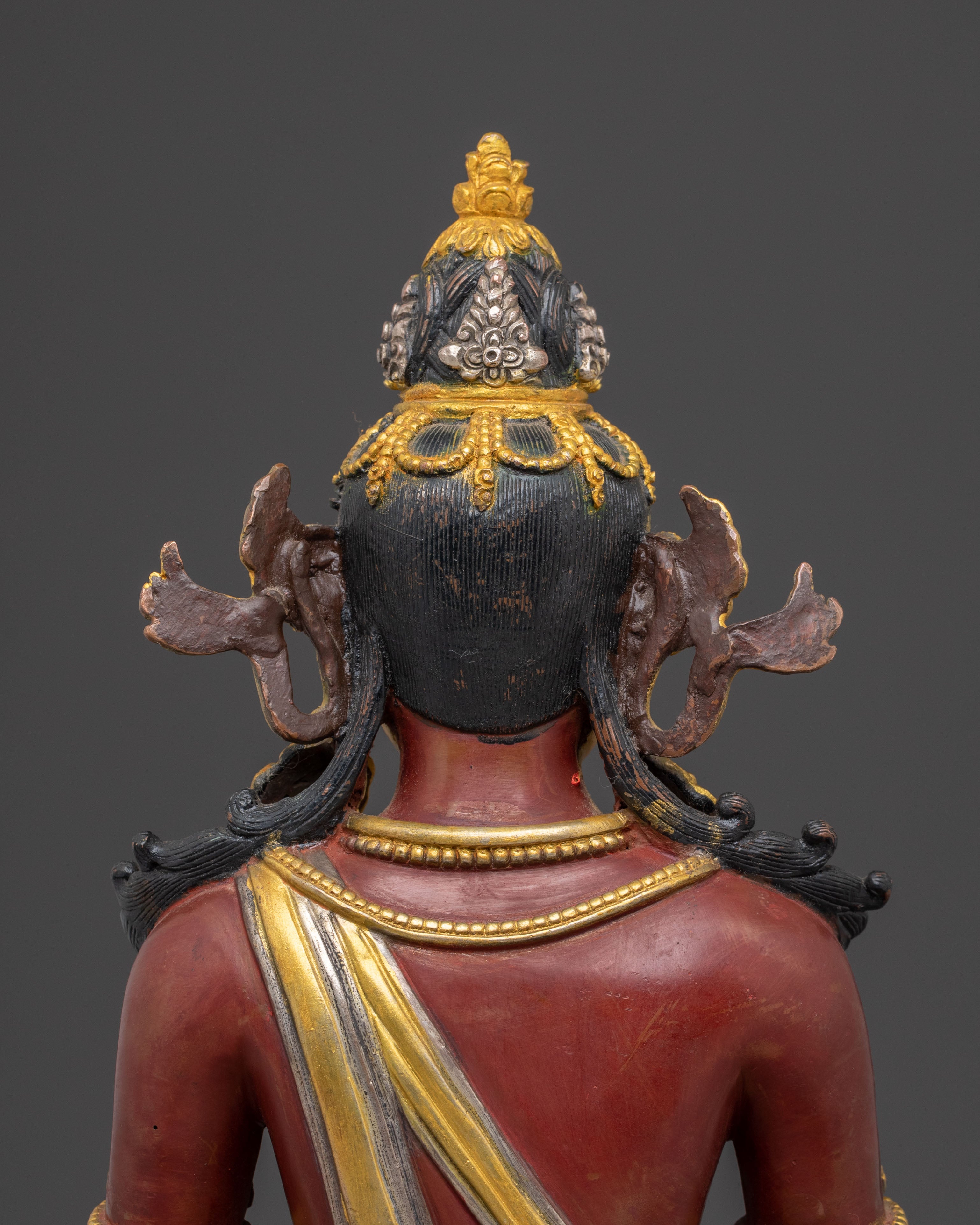 Golden Amitayus Statue | Buddha of Infinite Life