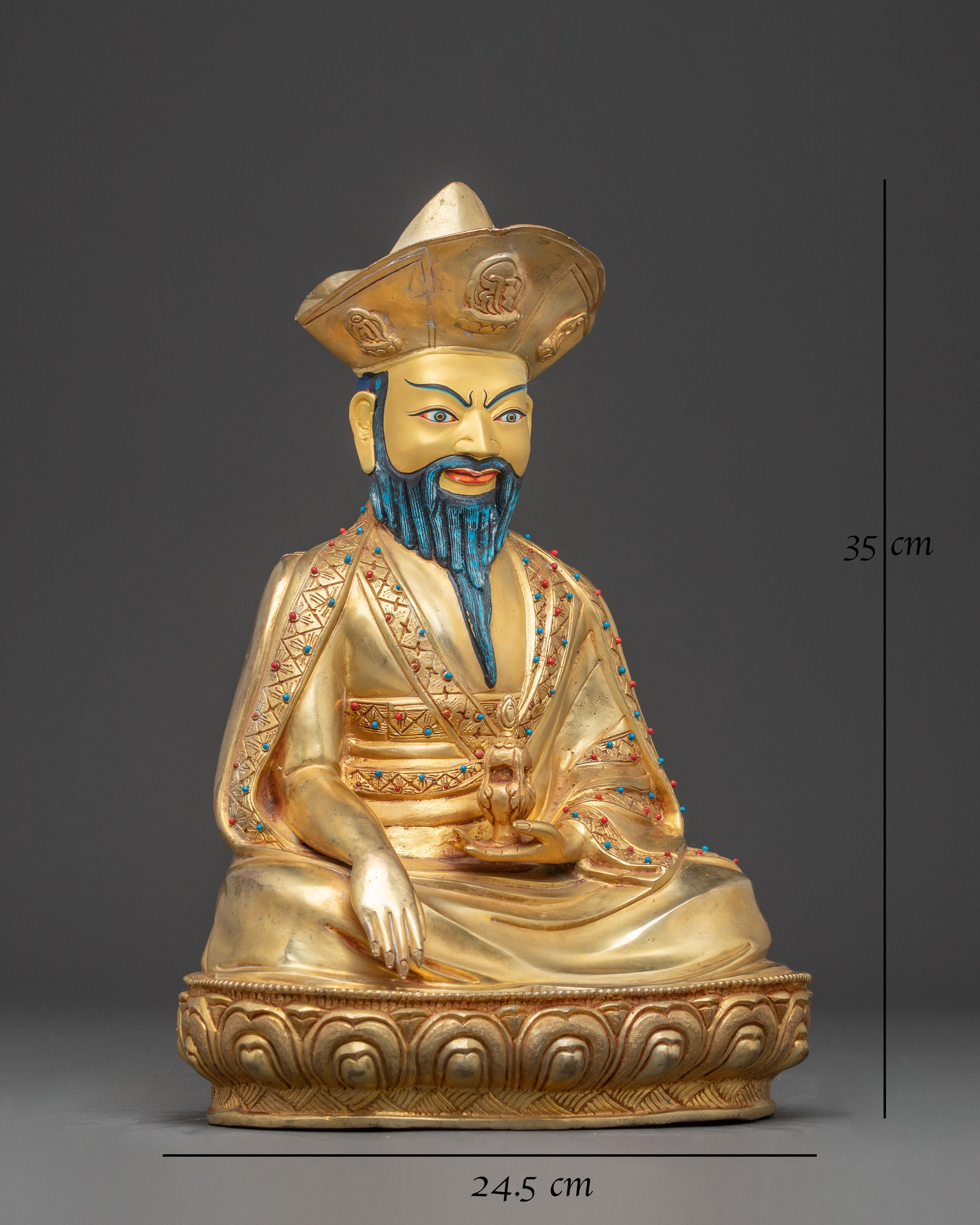 Guru Shapdum Golden Handmade Statue