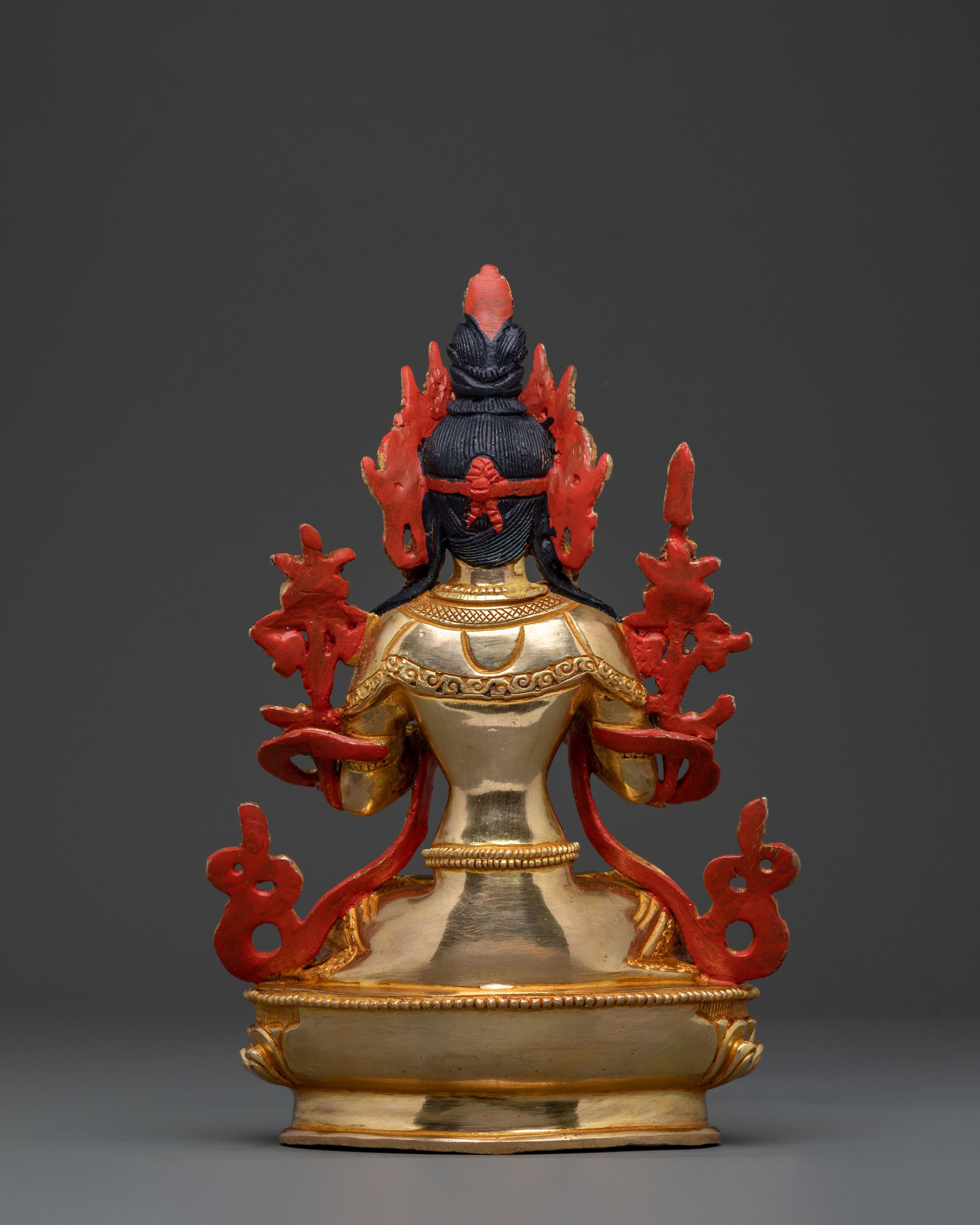 Tikshna Manjushri Statue of Divine Knowledge – 24K Gold Gilded