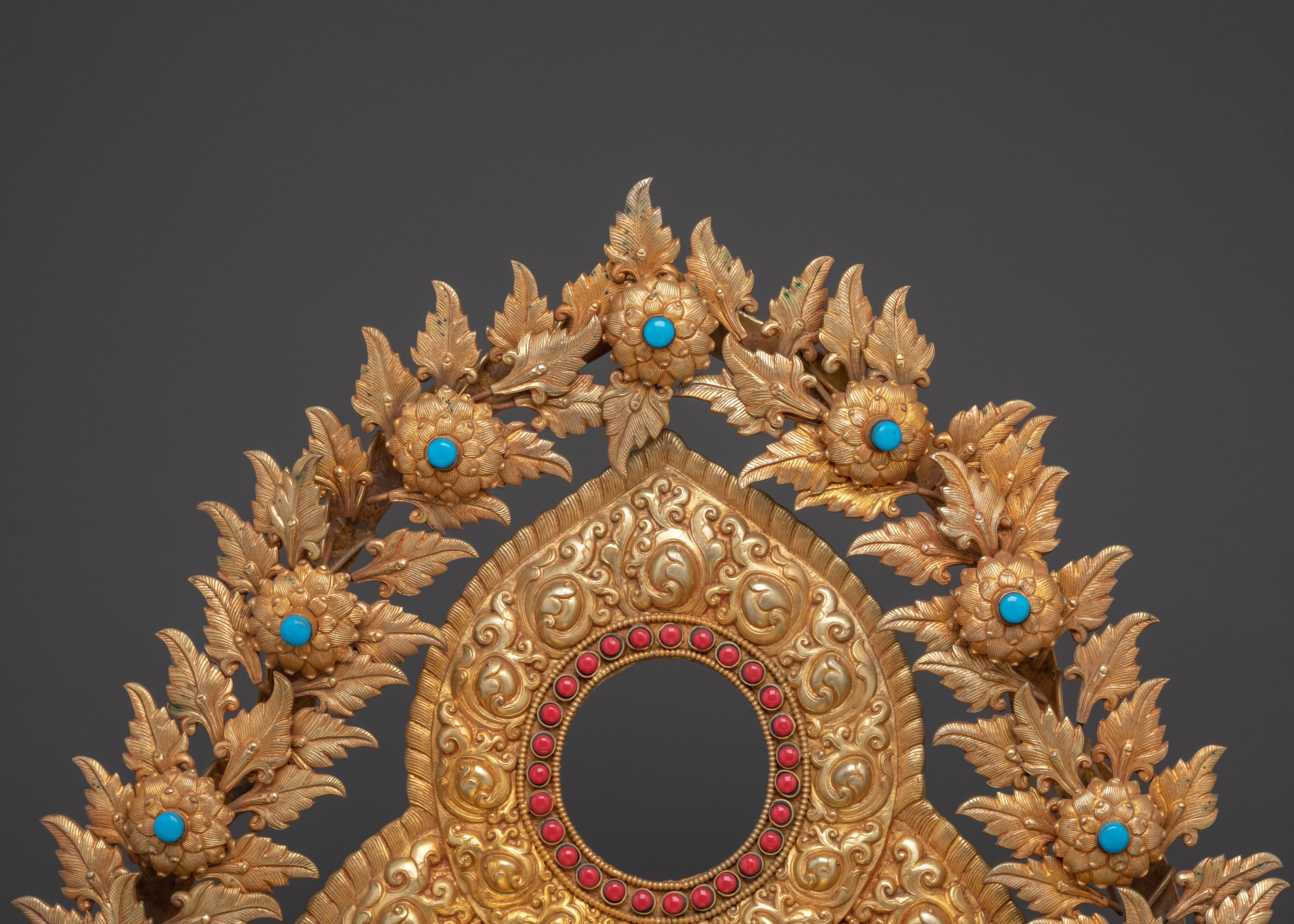 Throne, 24K Gold Gilded Altar Base | Sacred Altar Seat for Statues