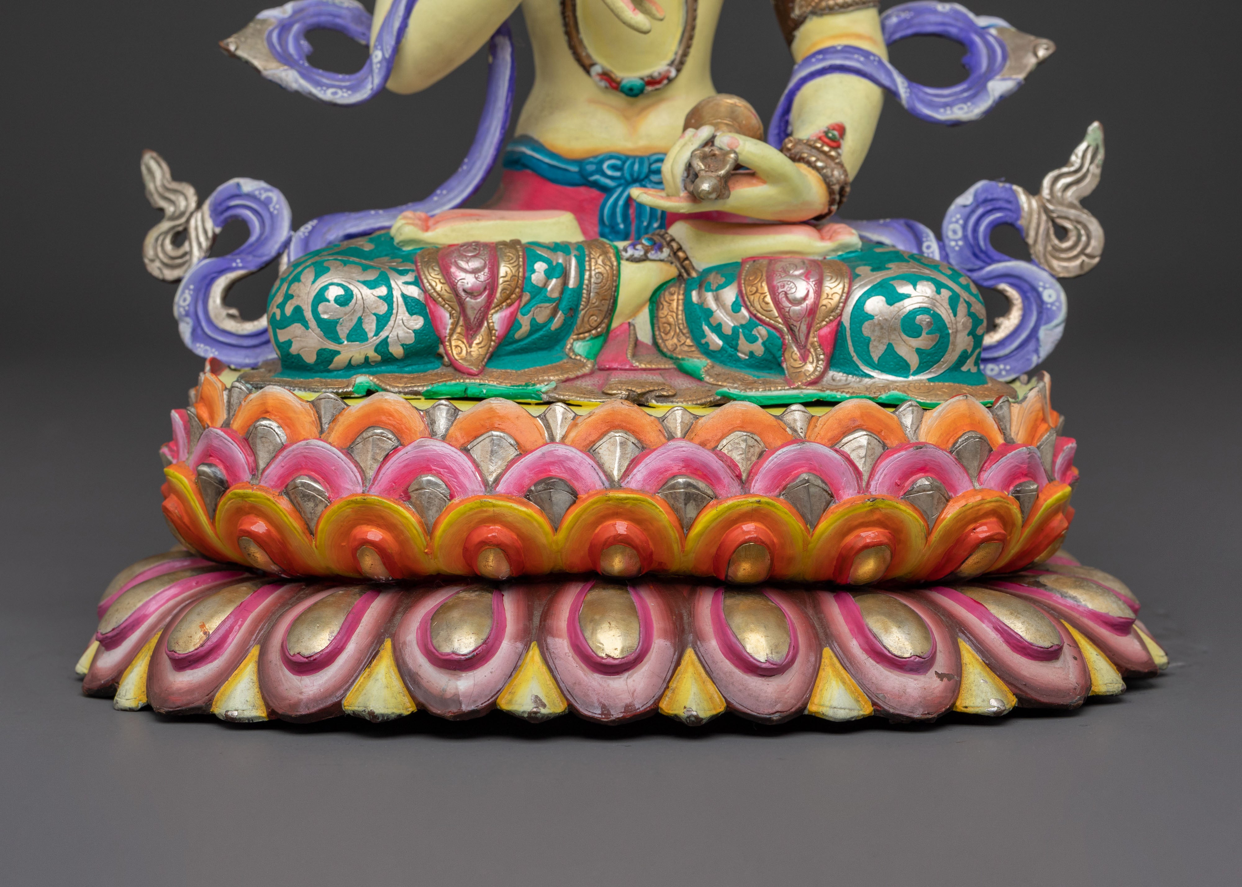Vajrasattva Statue – 24K Gold Gilded Figure