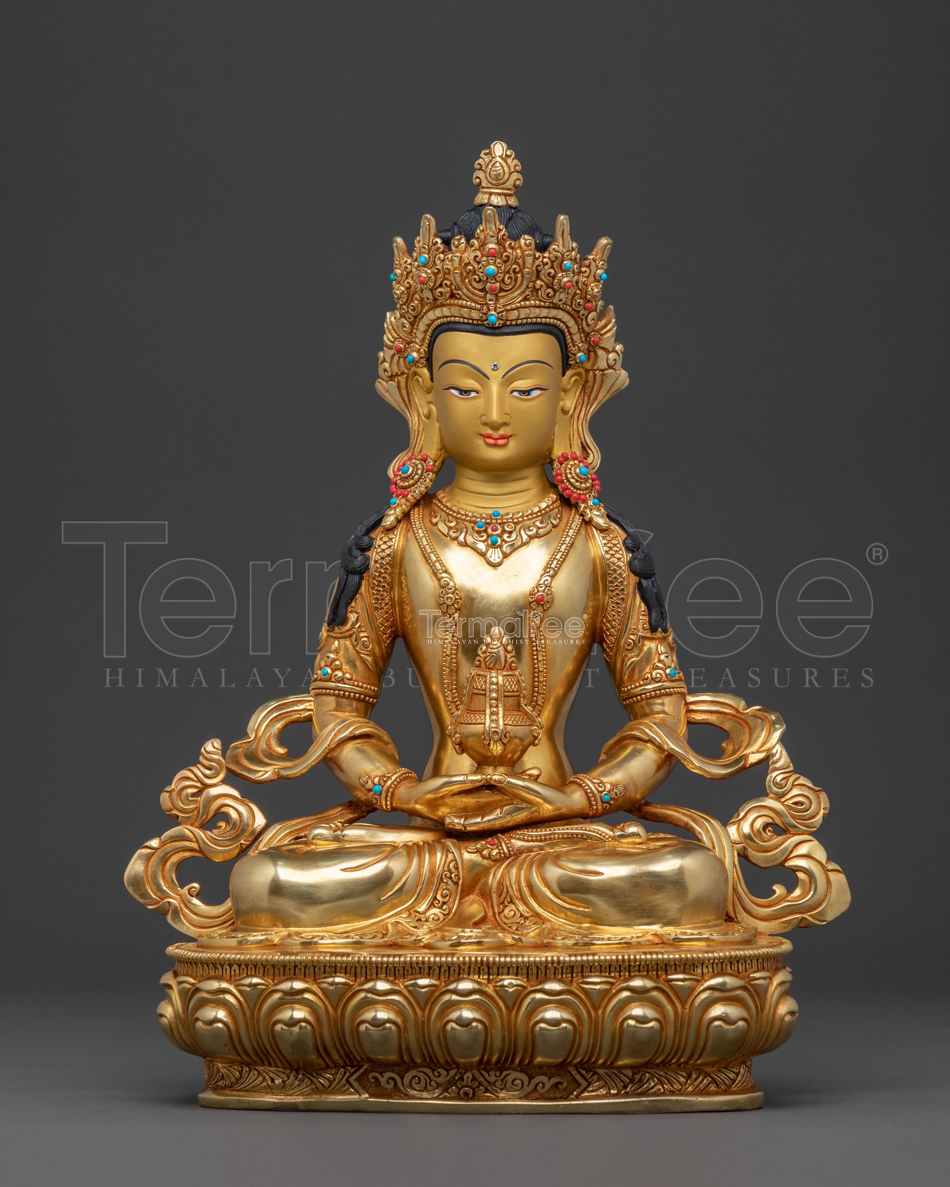 Longevity Figurine Amitayus | Sacred Buddhist Altar Decor
