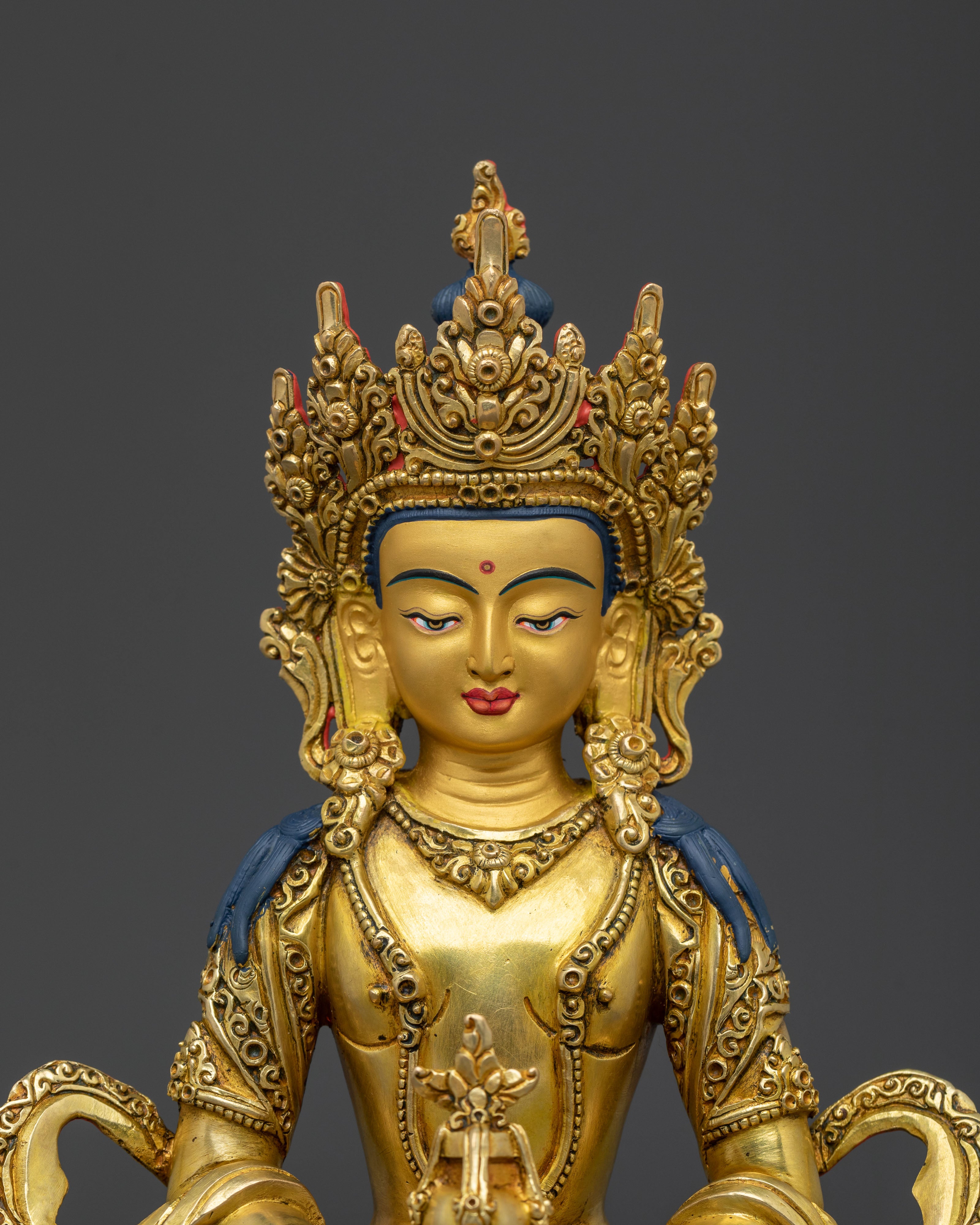 Himalayan Amitayus Sacred Statue | Buddhist Deity of Long Life & Vitality