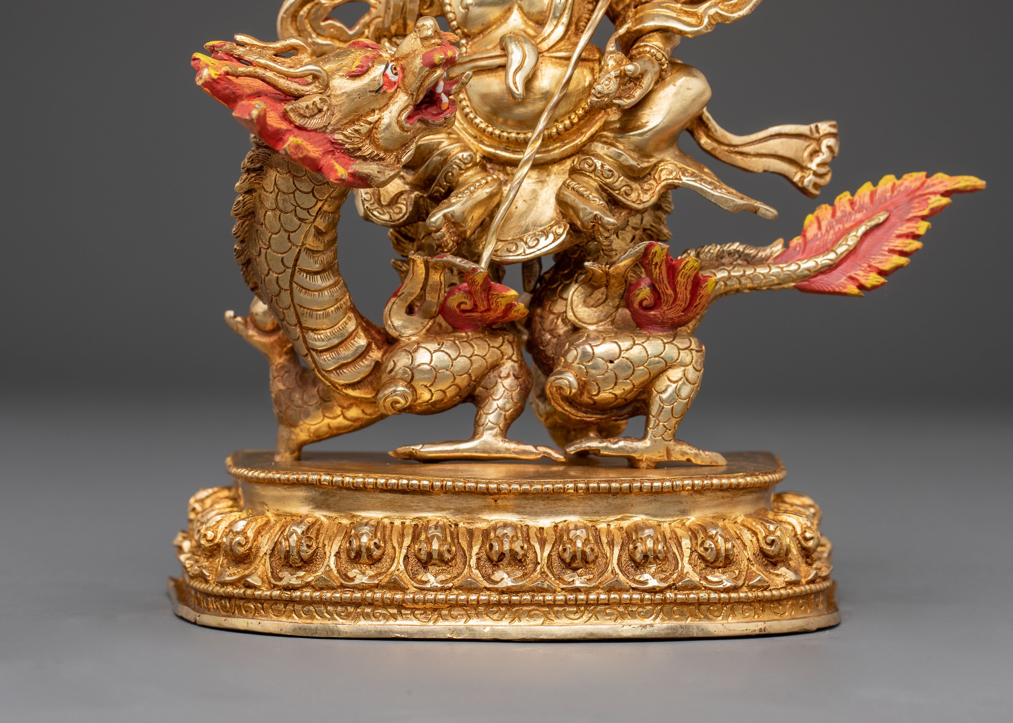 White Dzambhala Statue: Buddhist God of Wealth