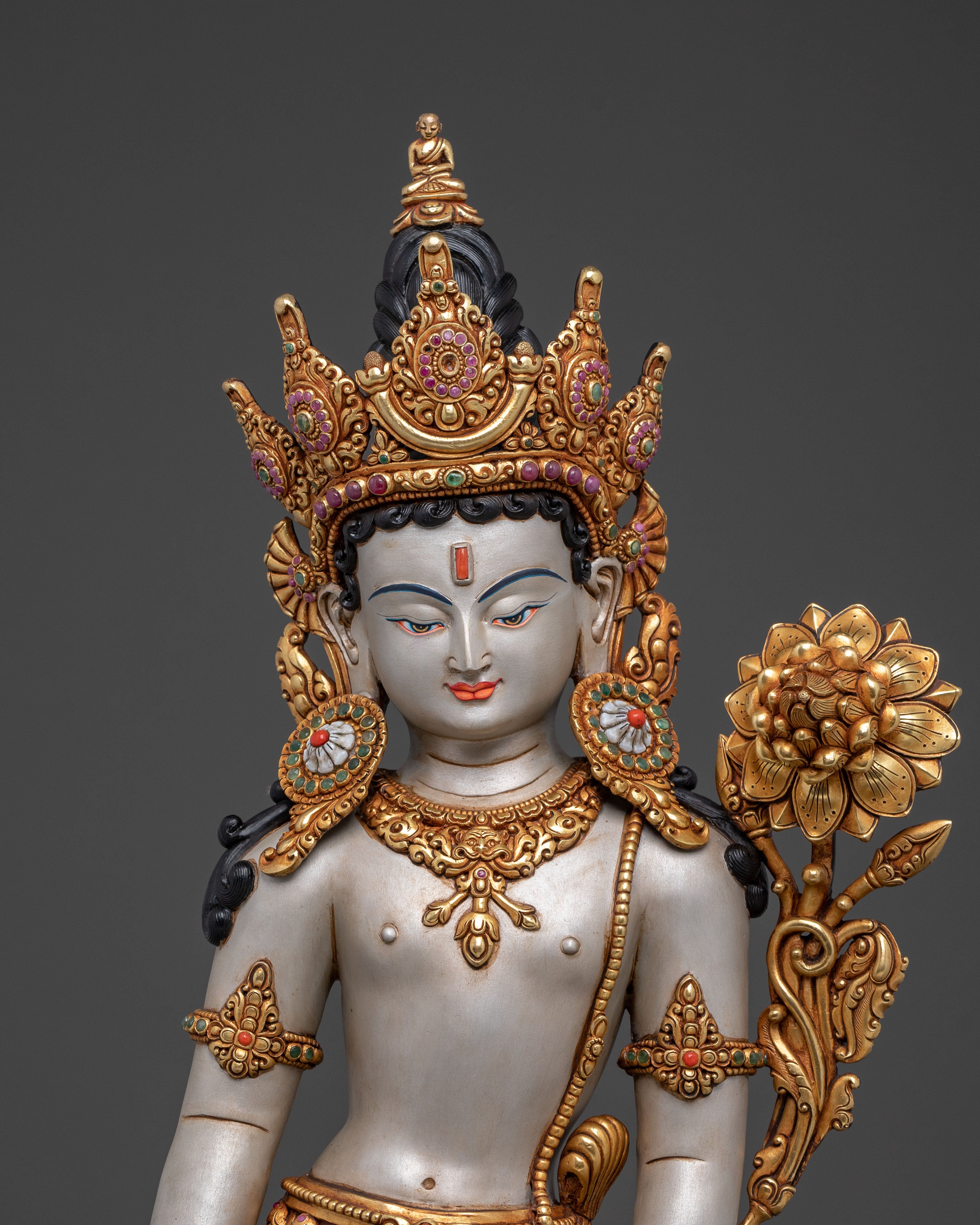 Lokeshwor Bodhisattva Sculpture | Meditation Altar Decor