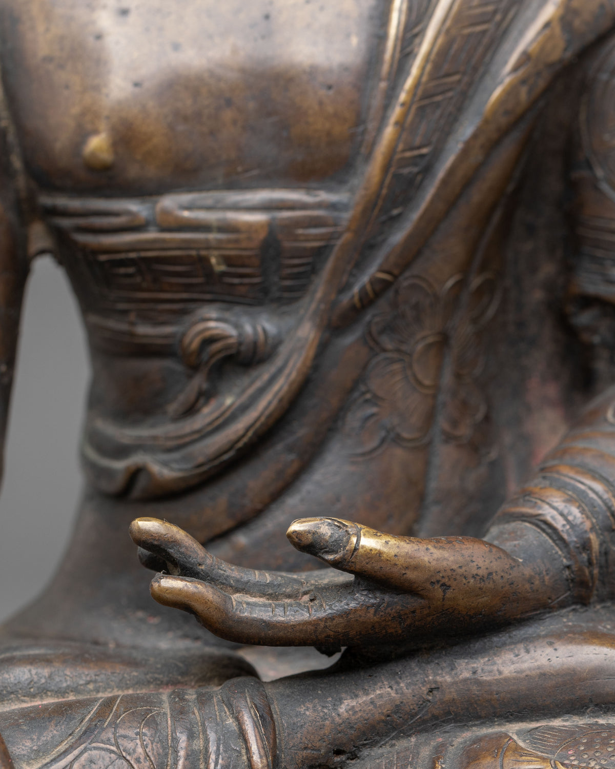 Handmade Shakyamuni Buddha Oxidized Statue