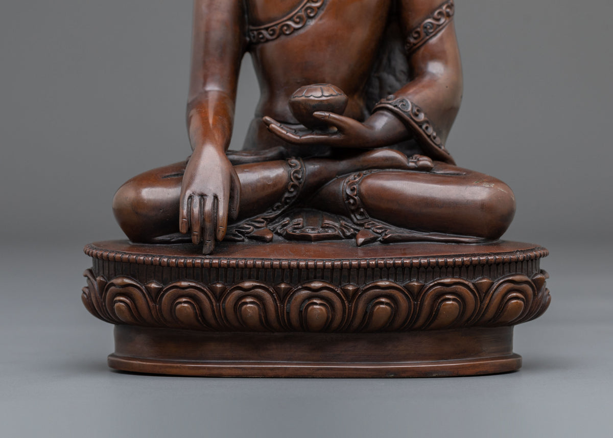 Shakyamuni Buddha Golden Figurine | Symbol of Peace