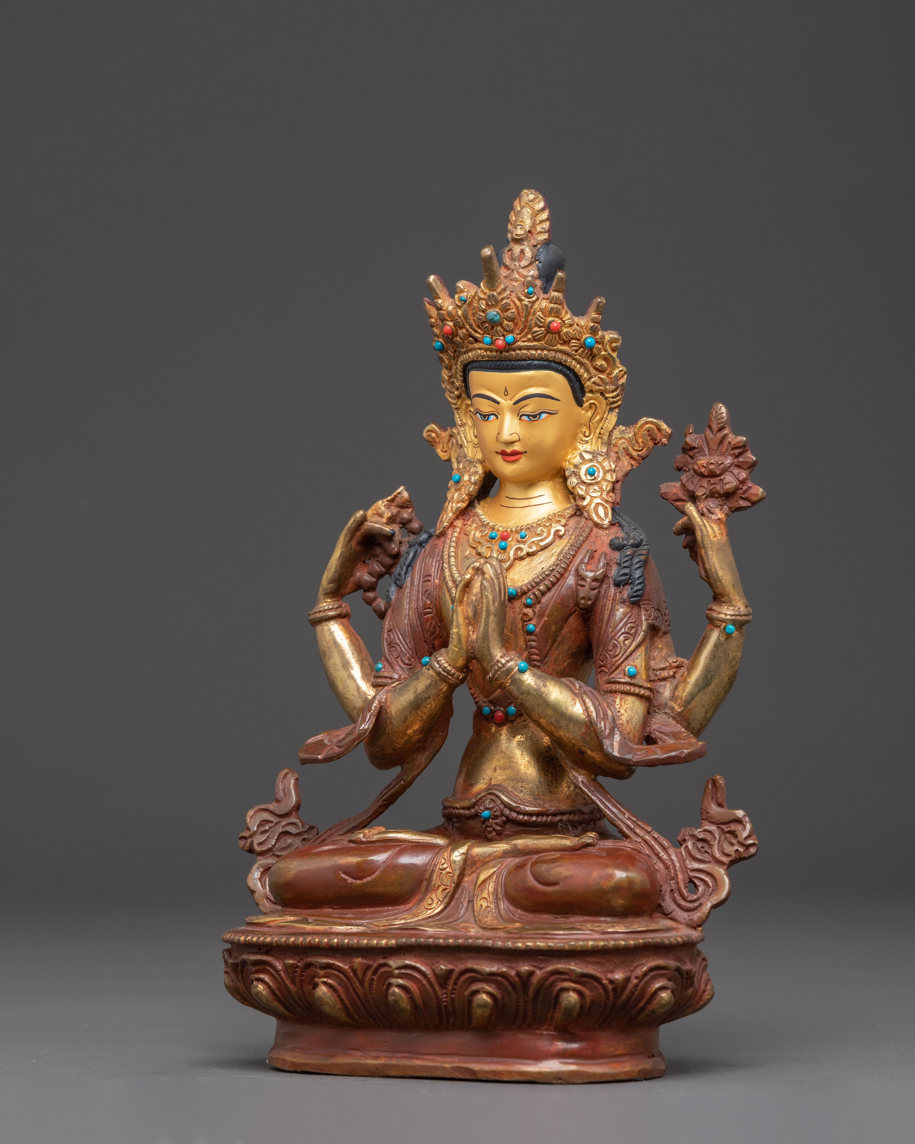 Chenrezig Tibetan Buddha Statue | Compassion and Serenity