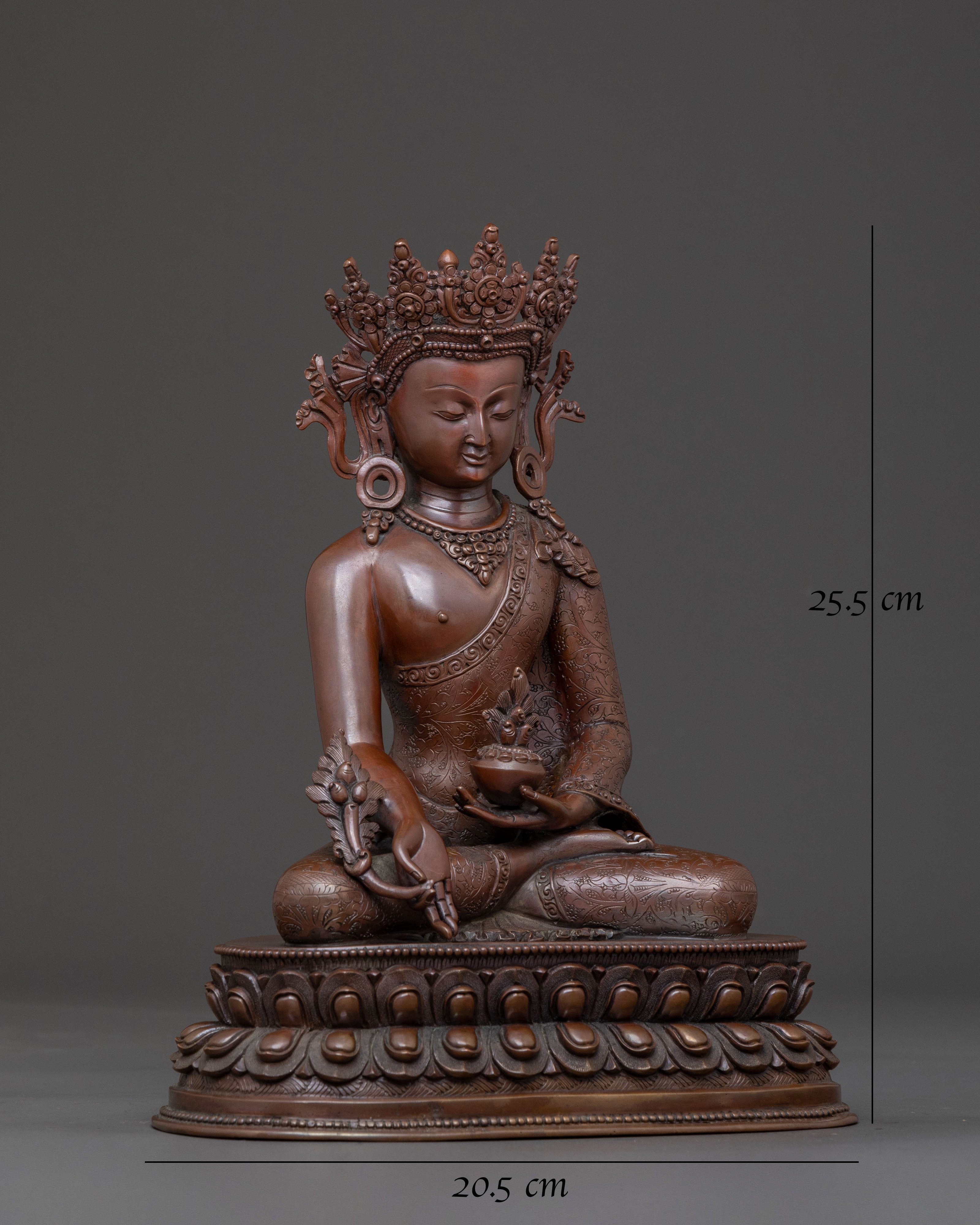 Crown Medicine Buddha Sculpture | Spiritual Healer