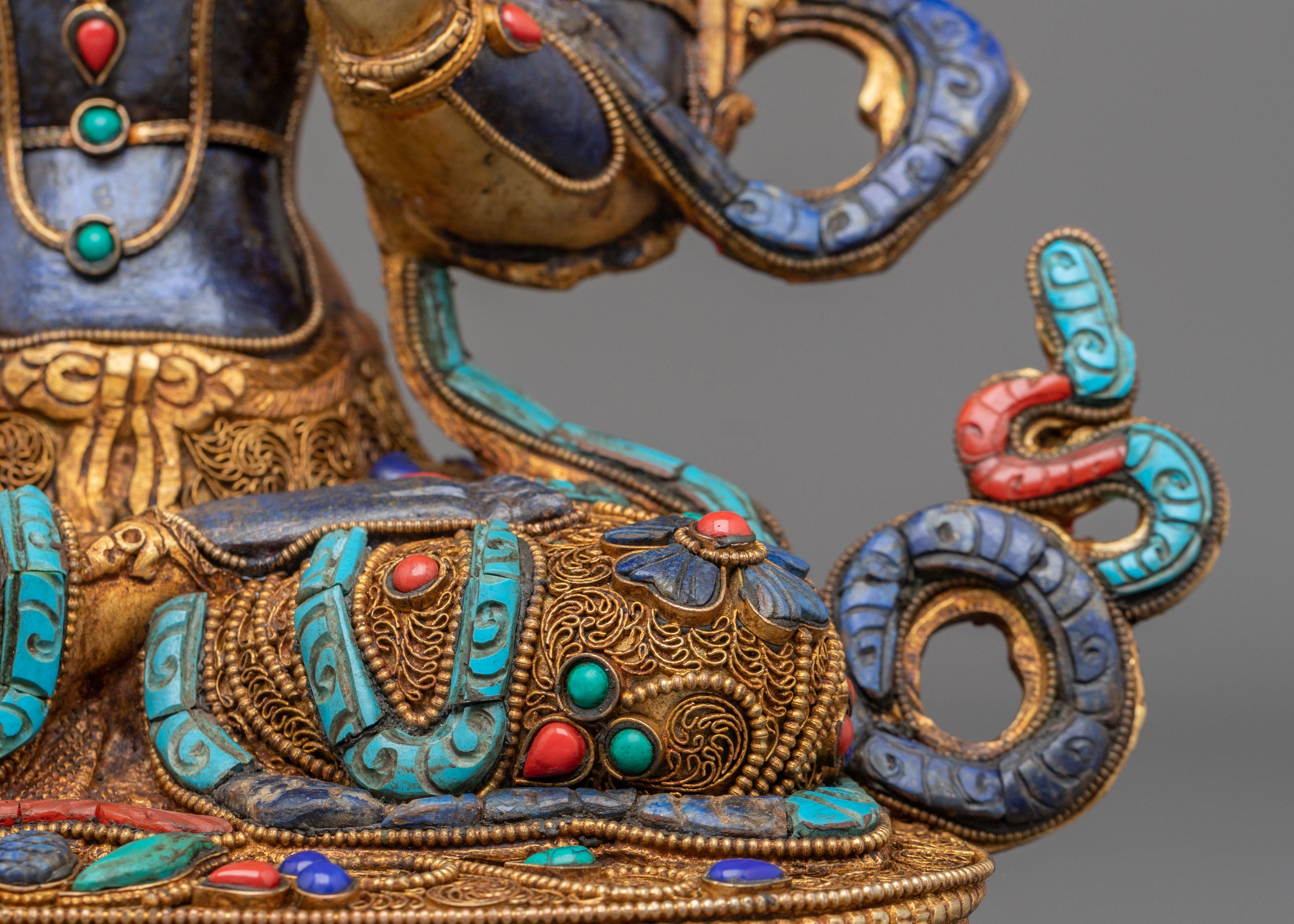 Manjushri Statue | Handcrafted Copper Figurine
