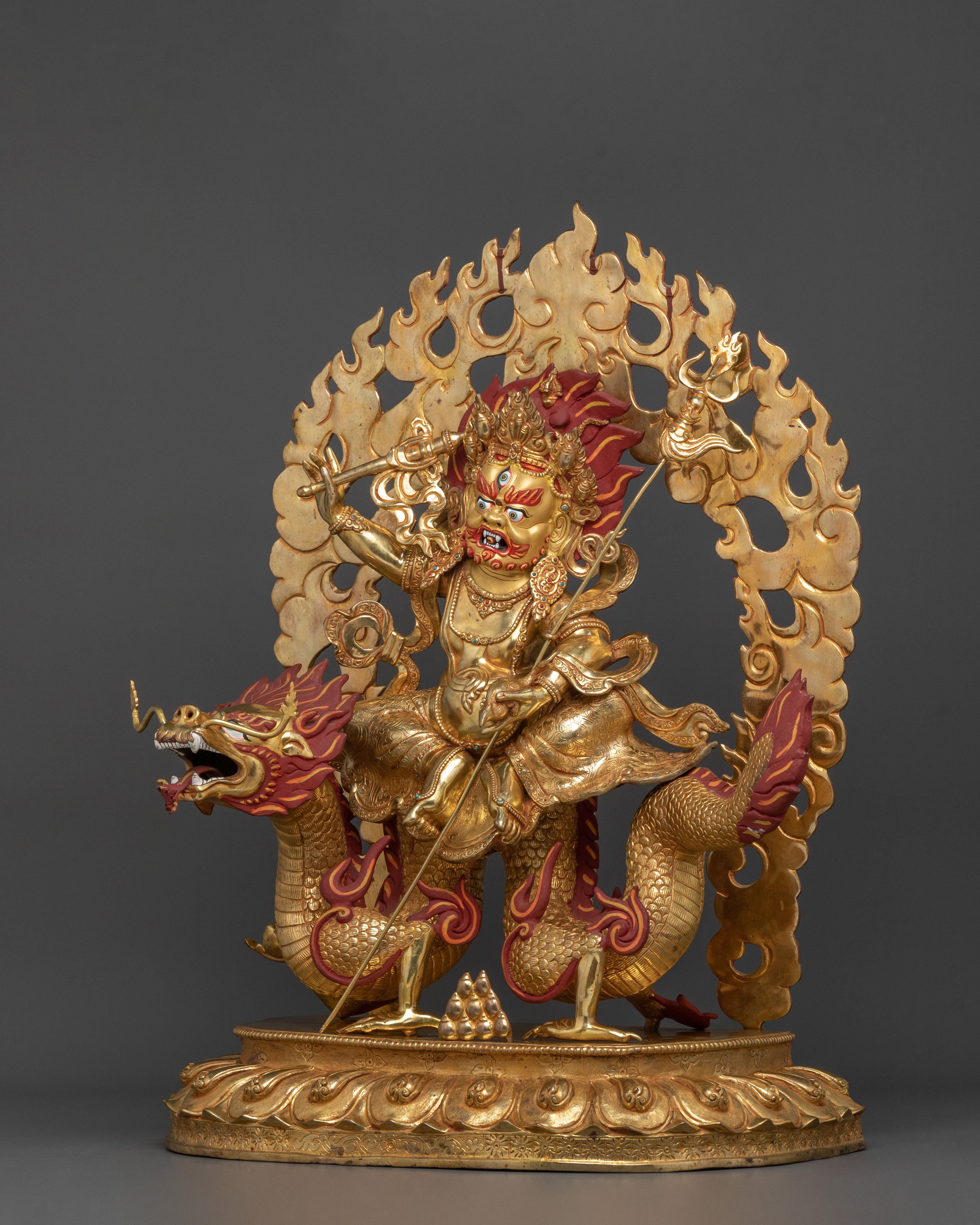 White Dzambhala Statue | Sacred Wealth God