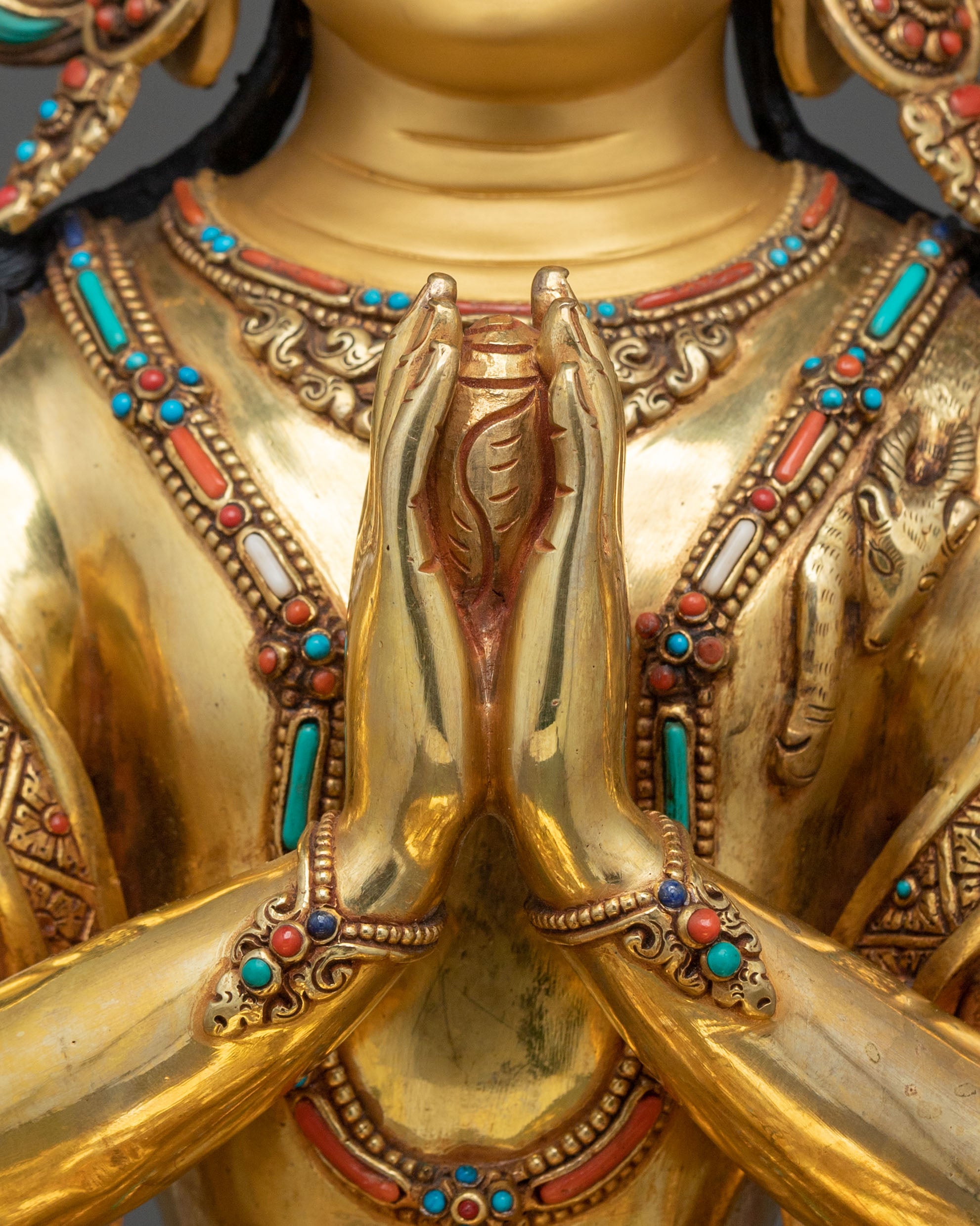 Tibetan Chenrezig Compassion Buddha Statue