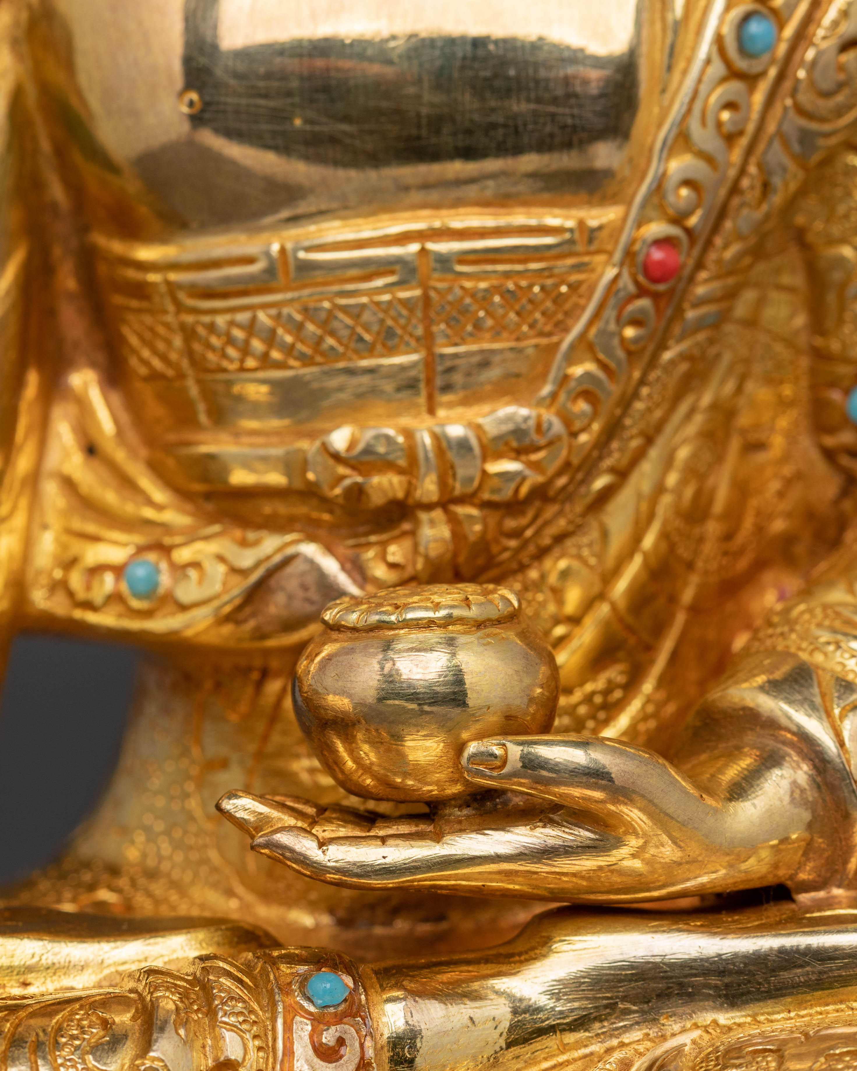 Golden Statue of Dharma Guru Shakyamuni