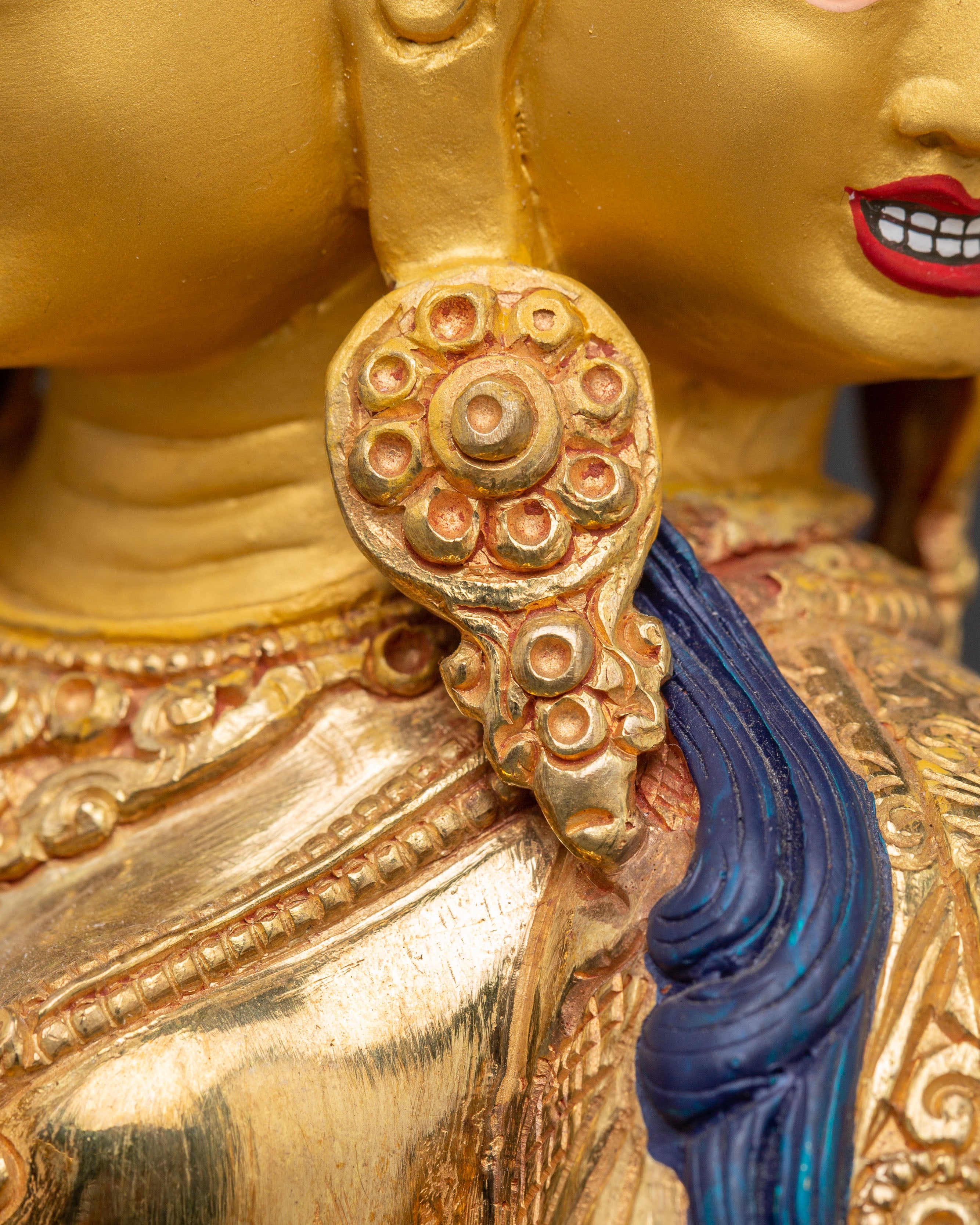 Namgyalma: Golden Handmade Statue | 24K Gold Gilded for Meditation