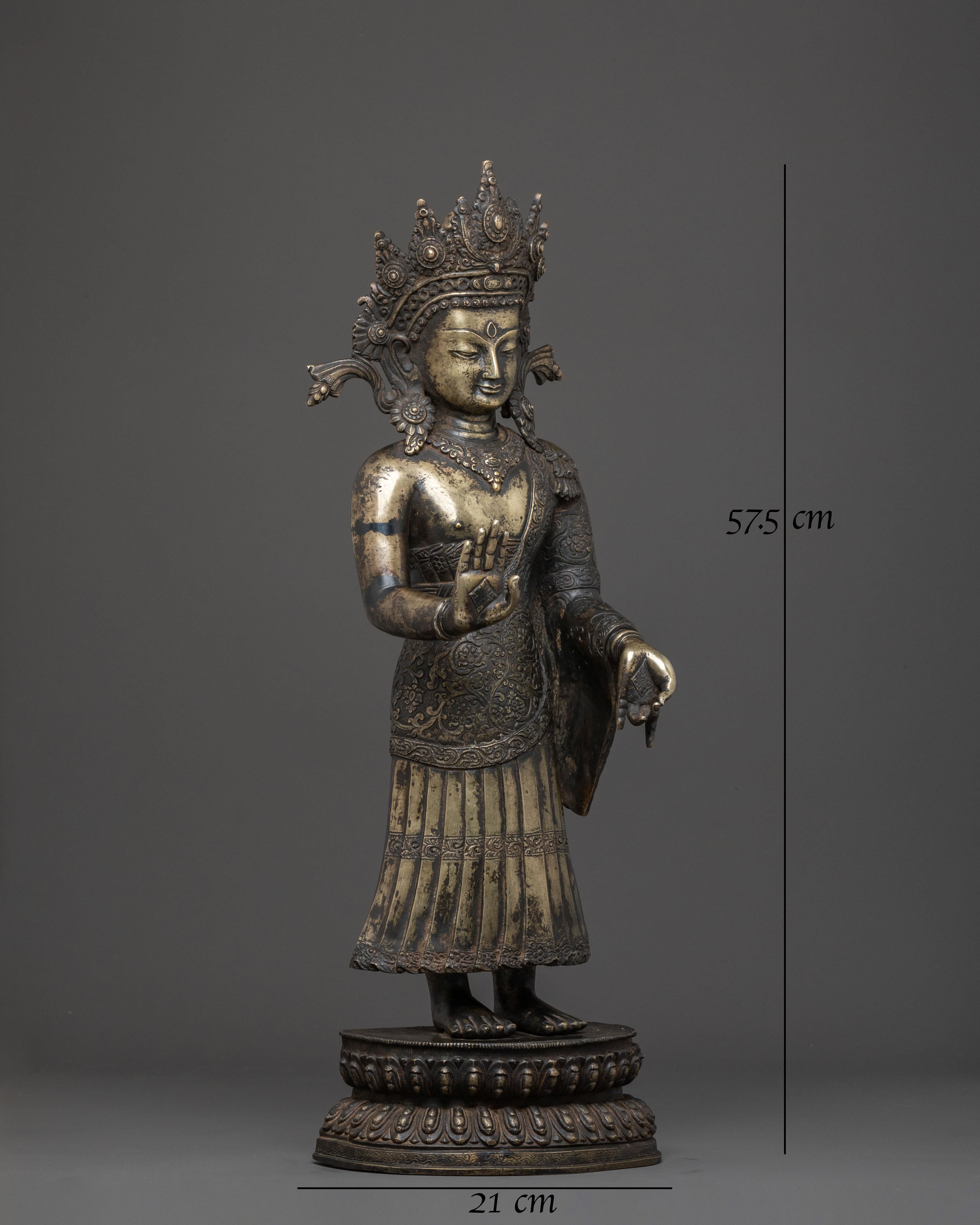 Dipankara Buddha Blessing Statue for Decor