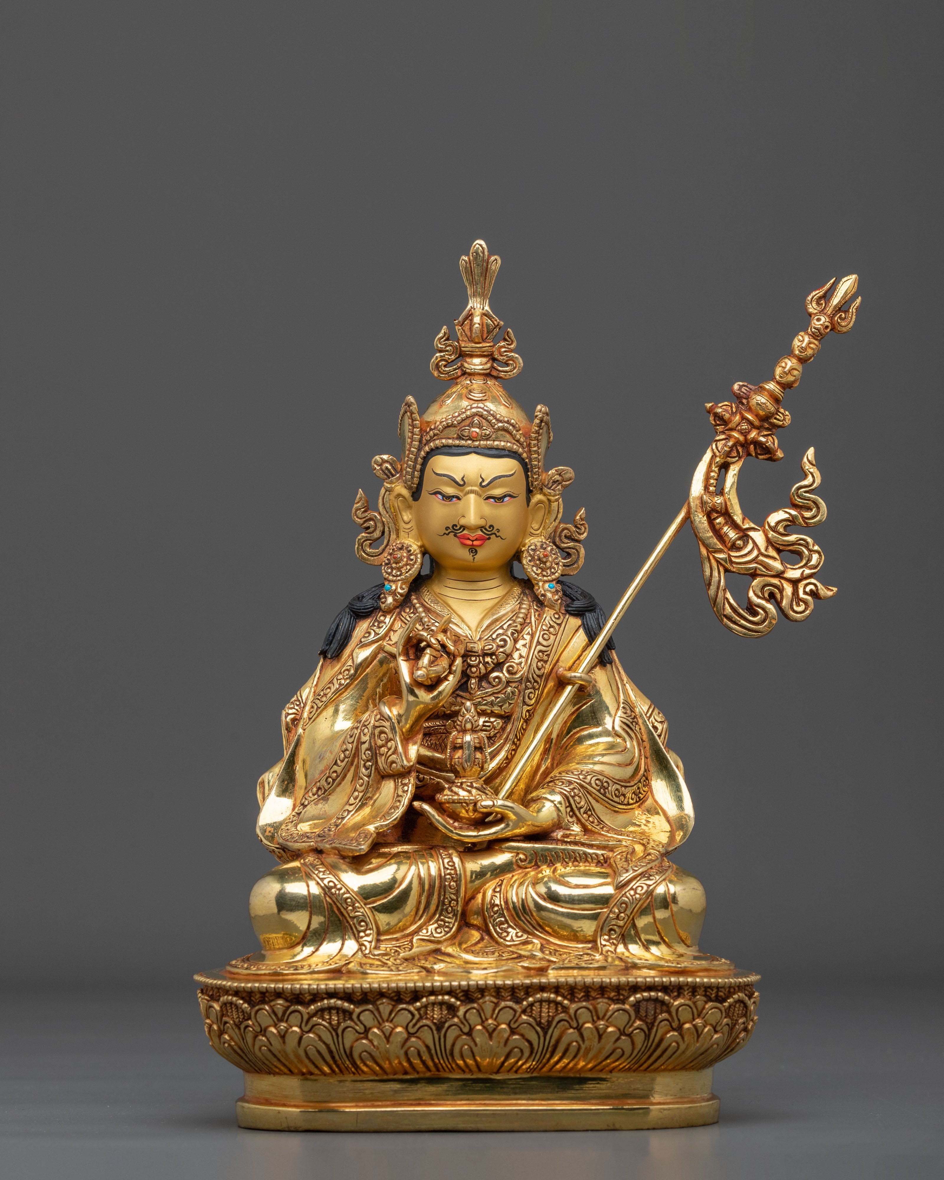 Tibetan Guru Tsokye Dorje Sacred Figurine | Himalayan Altar Decor