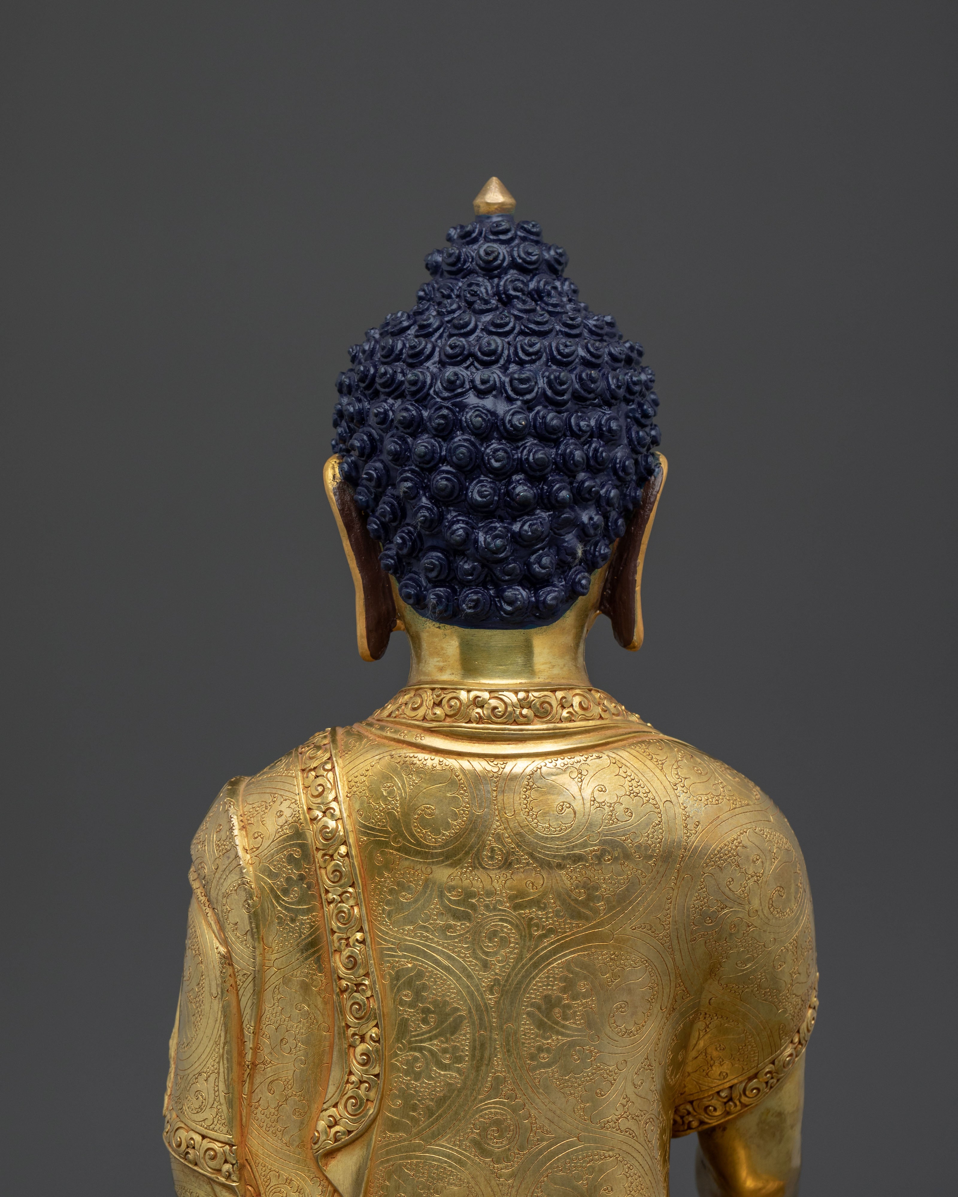 Shakyamuni Buddha Statue | 24K Gold Gilded Serenity
