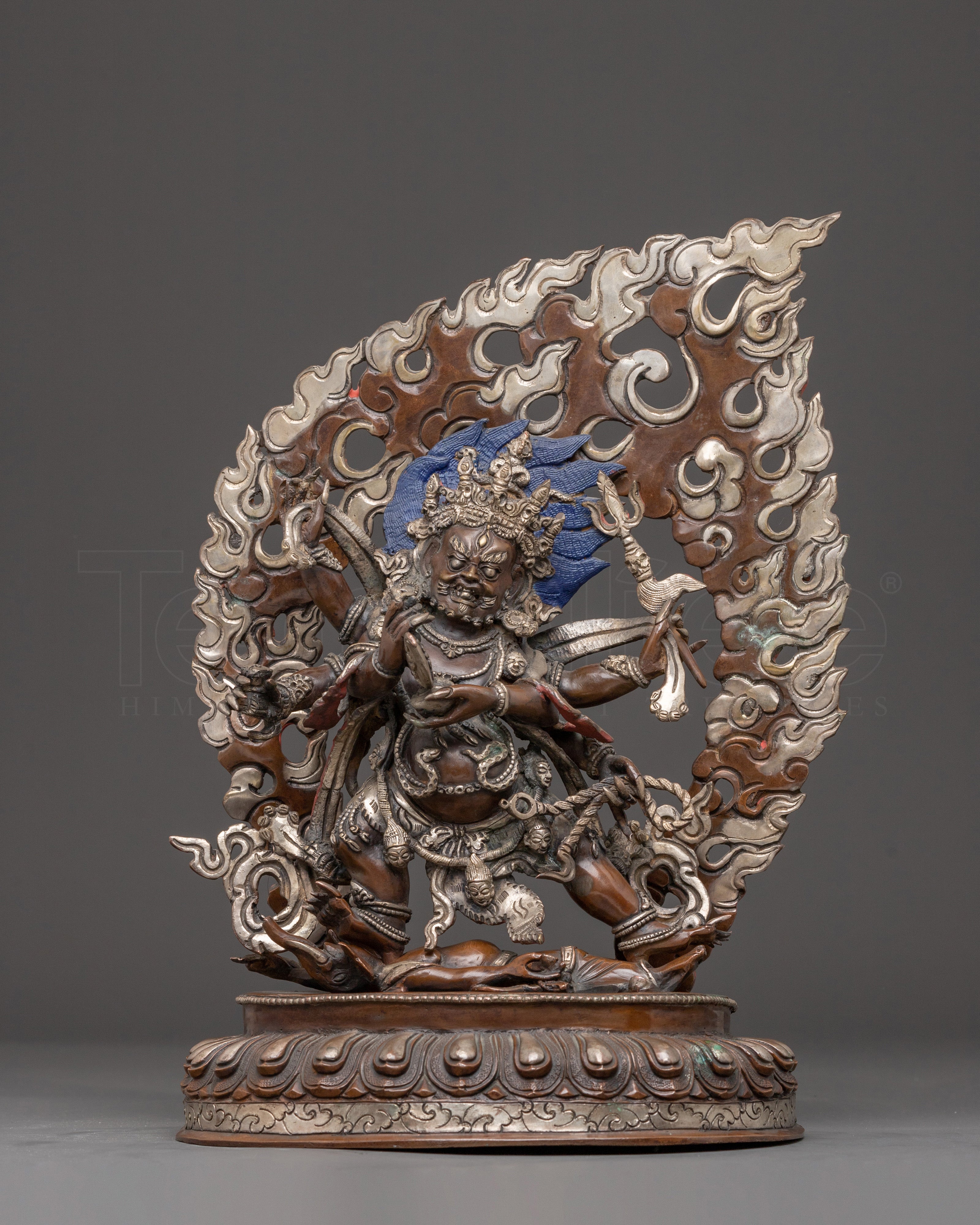 Six Armed Mahakala Statue : The Dharma Protector
