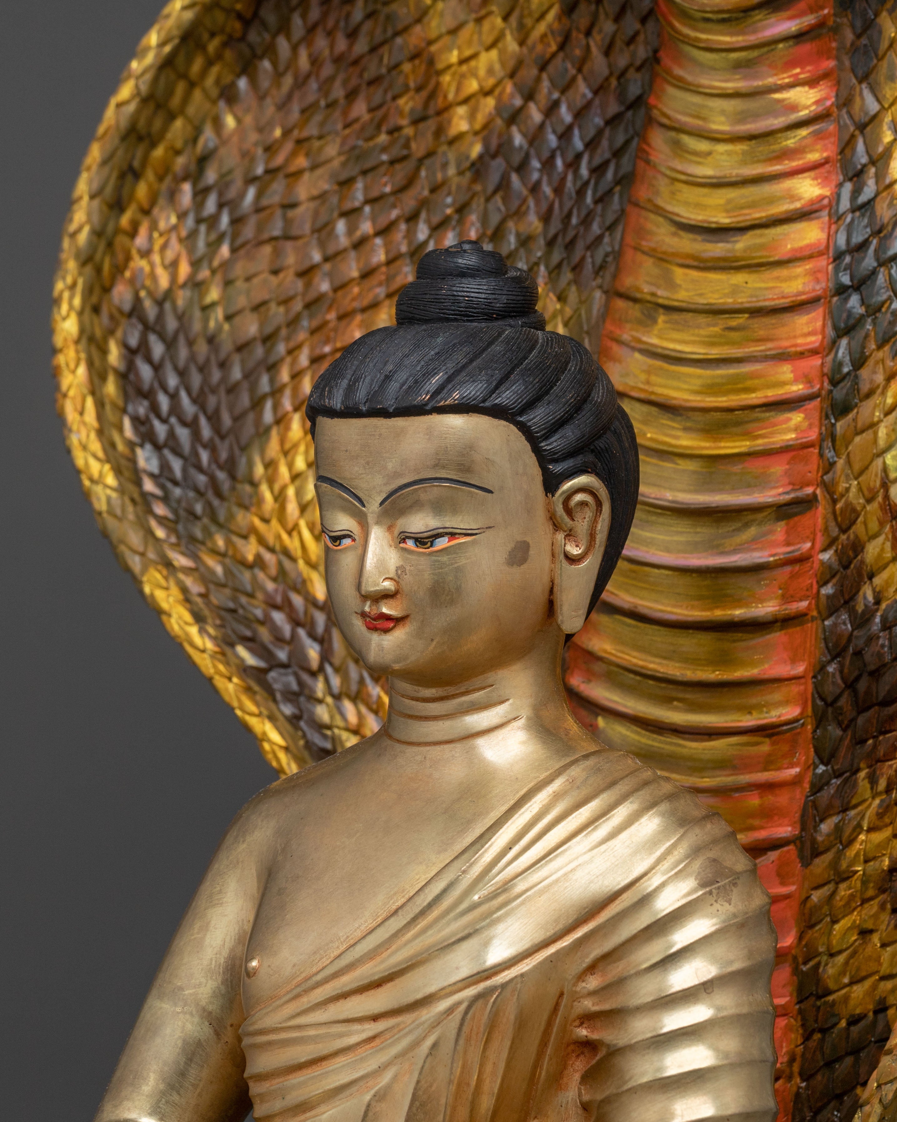 Buddhist Philosopher Naagarjuna Statue | Sacred Altar Sculpture