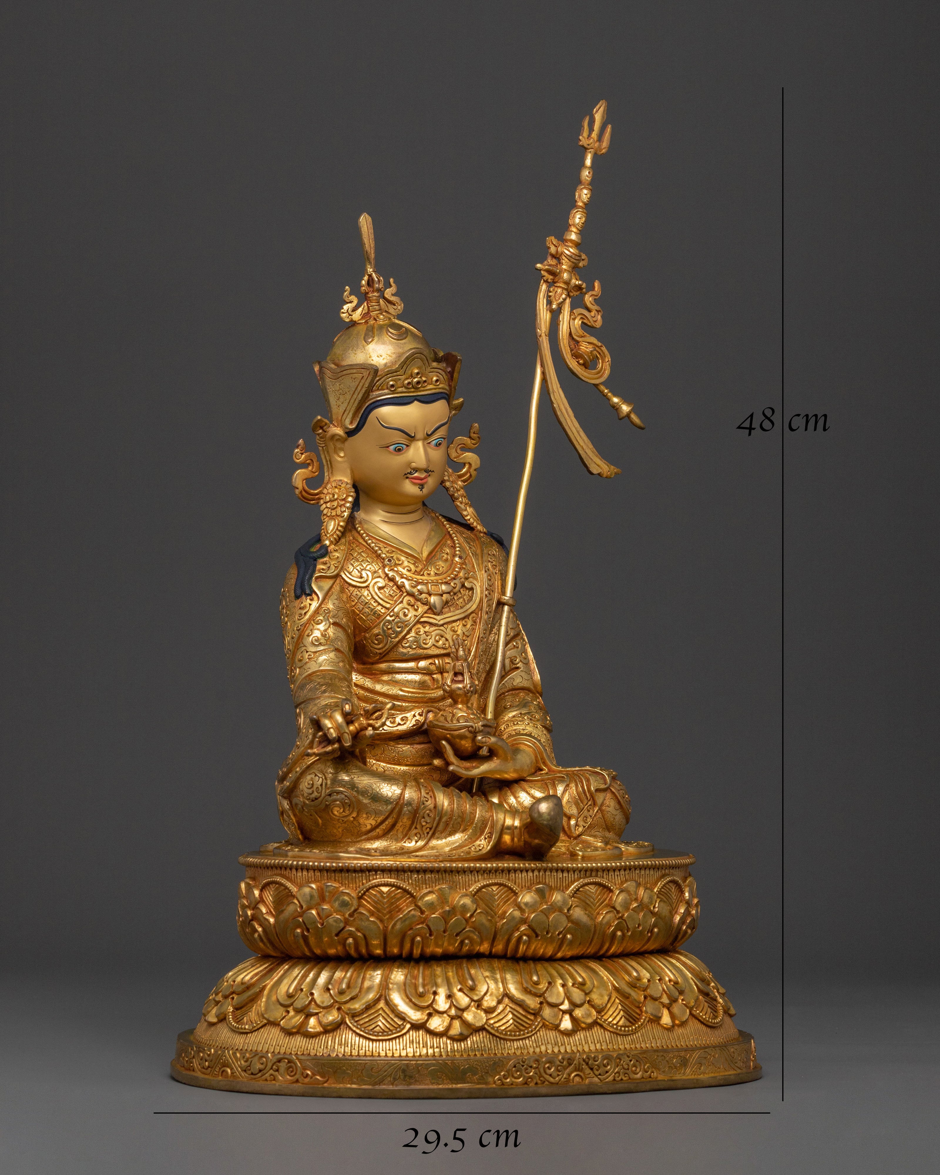 Handmade Guru Rinpoche Statue | Spiritual Protector