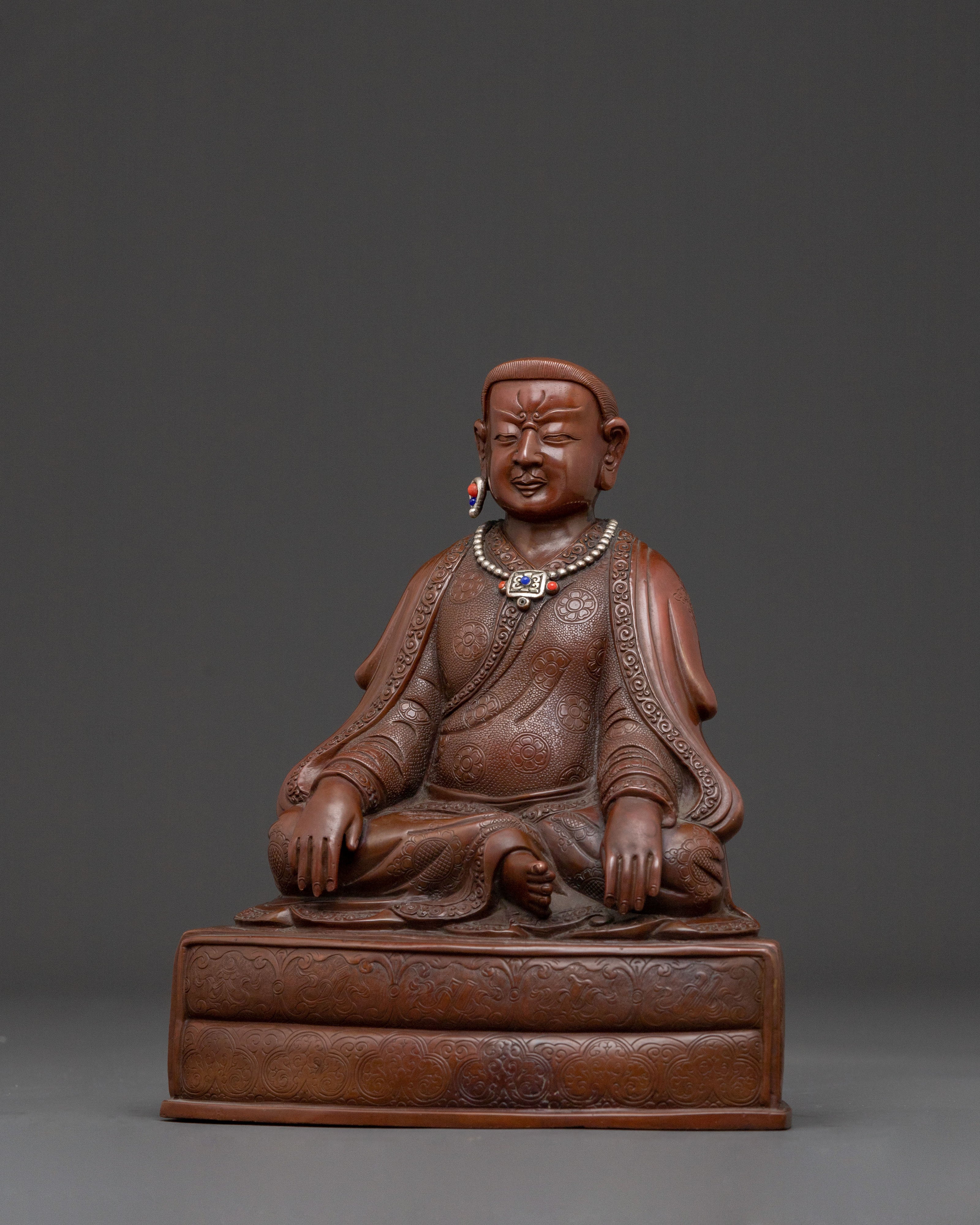 Marpha Serene Buddhist Statue with Silver Plating