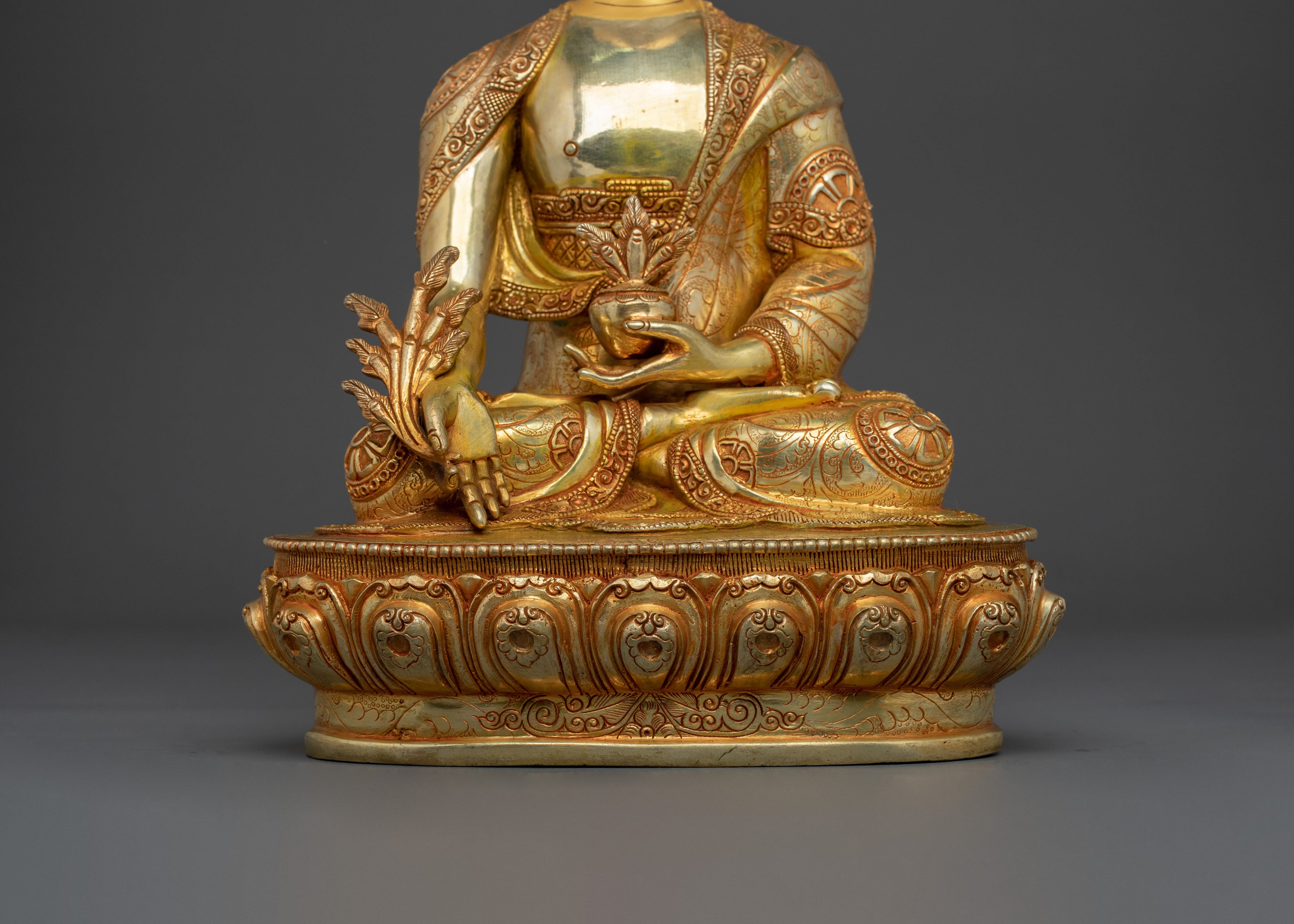 Handmade Medicine Buddha Statue of Spiritual Healing