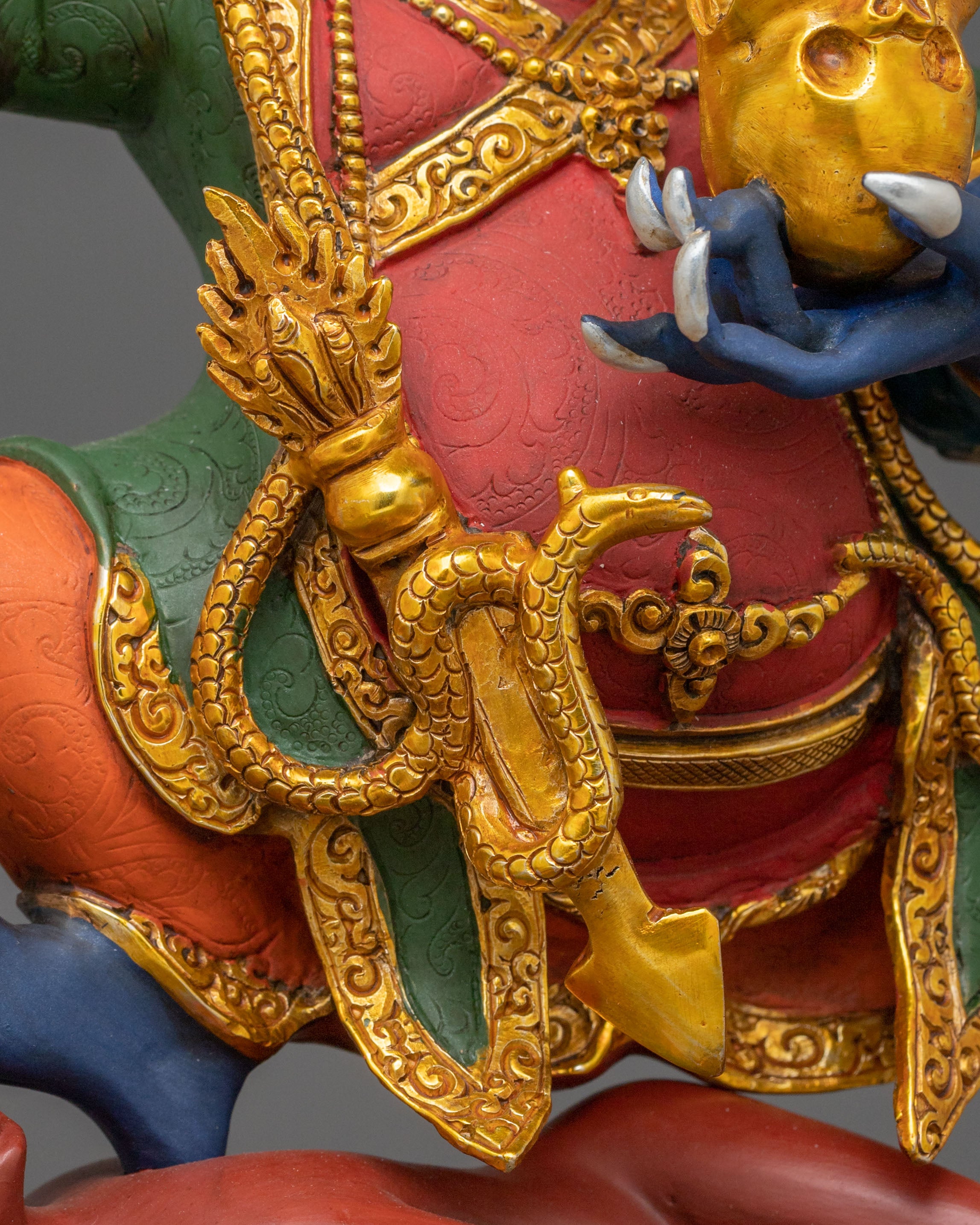 Handmade Mahakala Bernakchen Sculpture | Home Decor